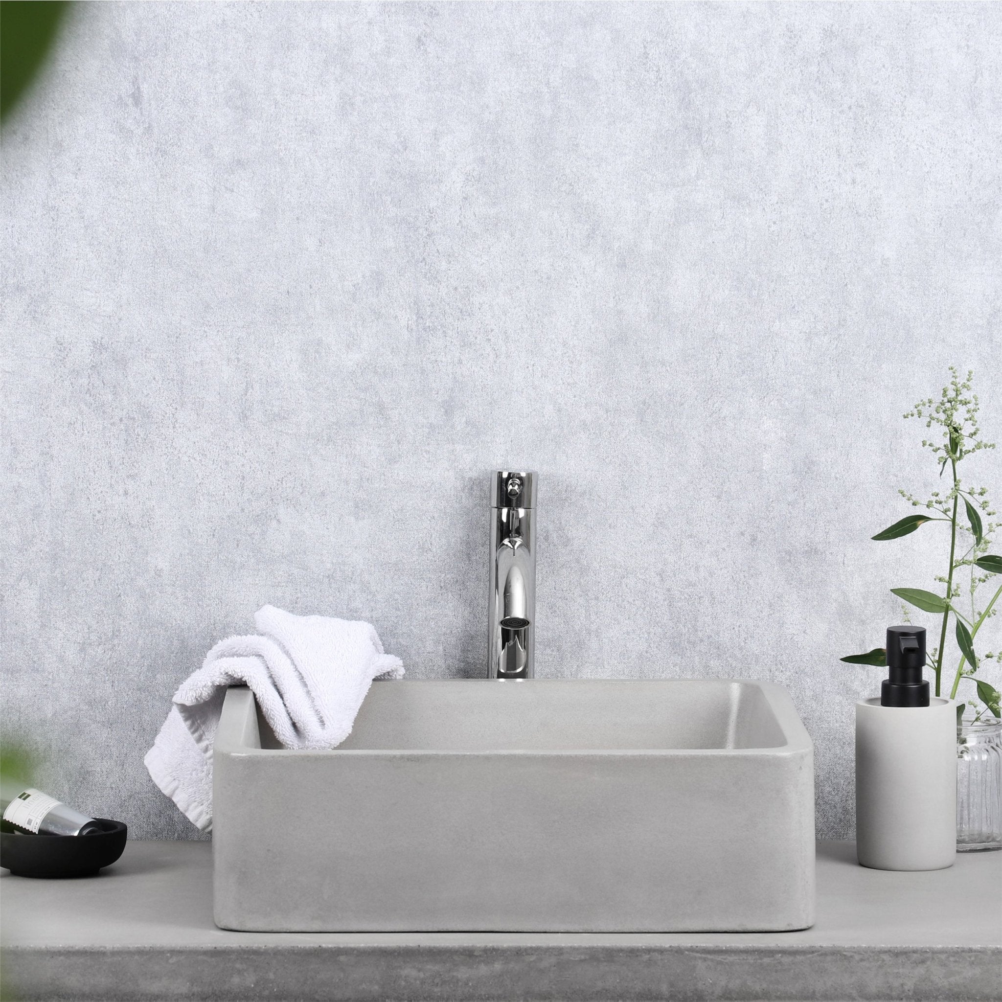 Differnz hoge kraan koud/warm - gebogen - 30.6 x 17.4 cm - chroom - Mozaiektegel.com