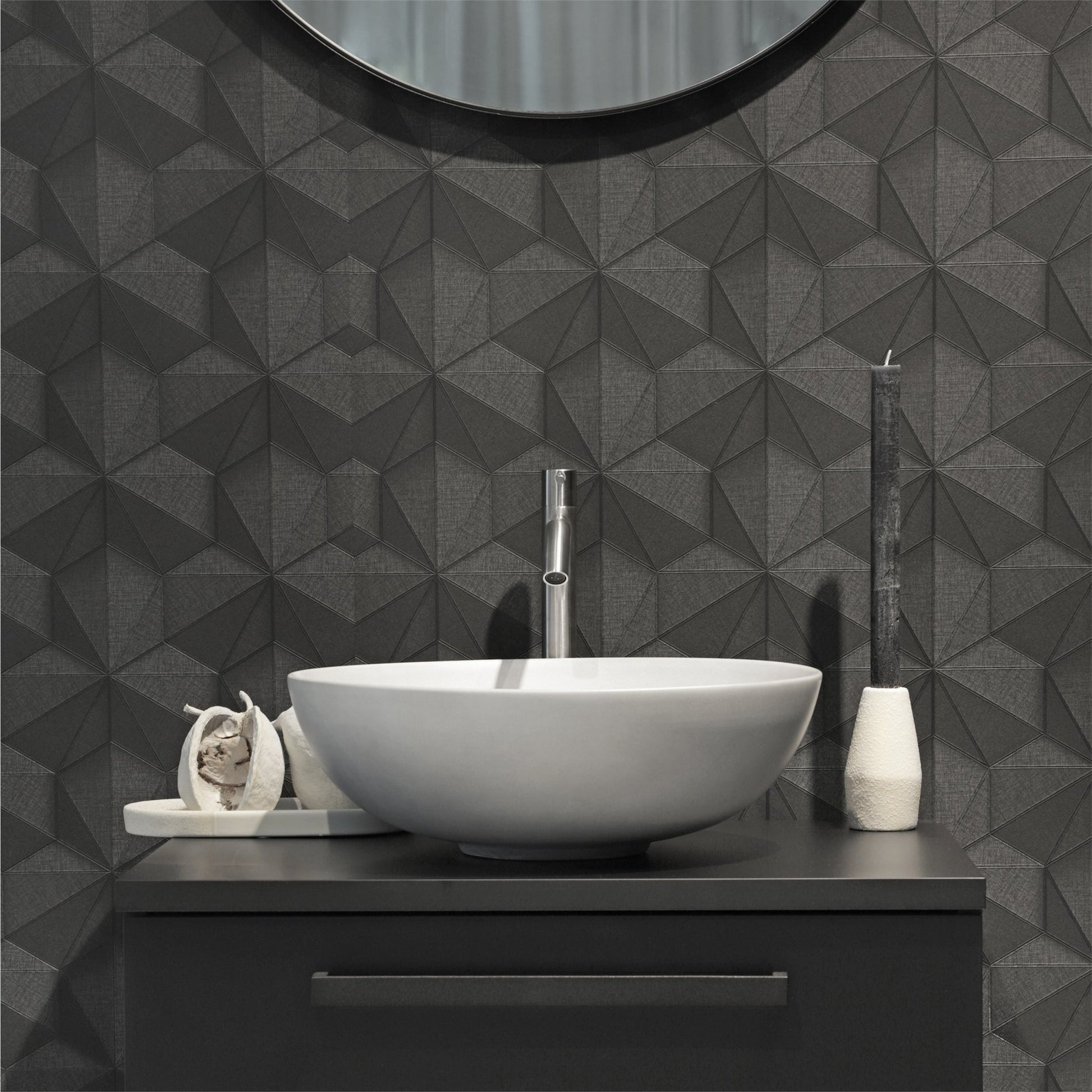 Differnz hoge kraan koud/warm - gebogen - 30.6 x 17.4 cm - mat chroom - Mozaiektegel.com