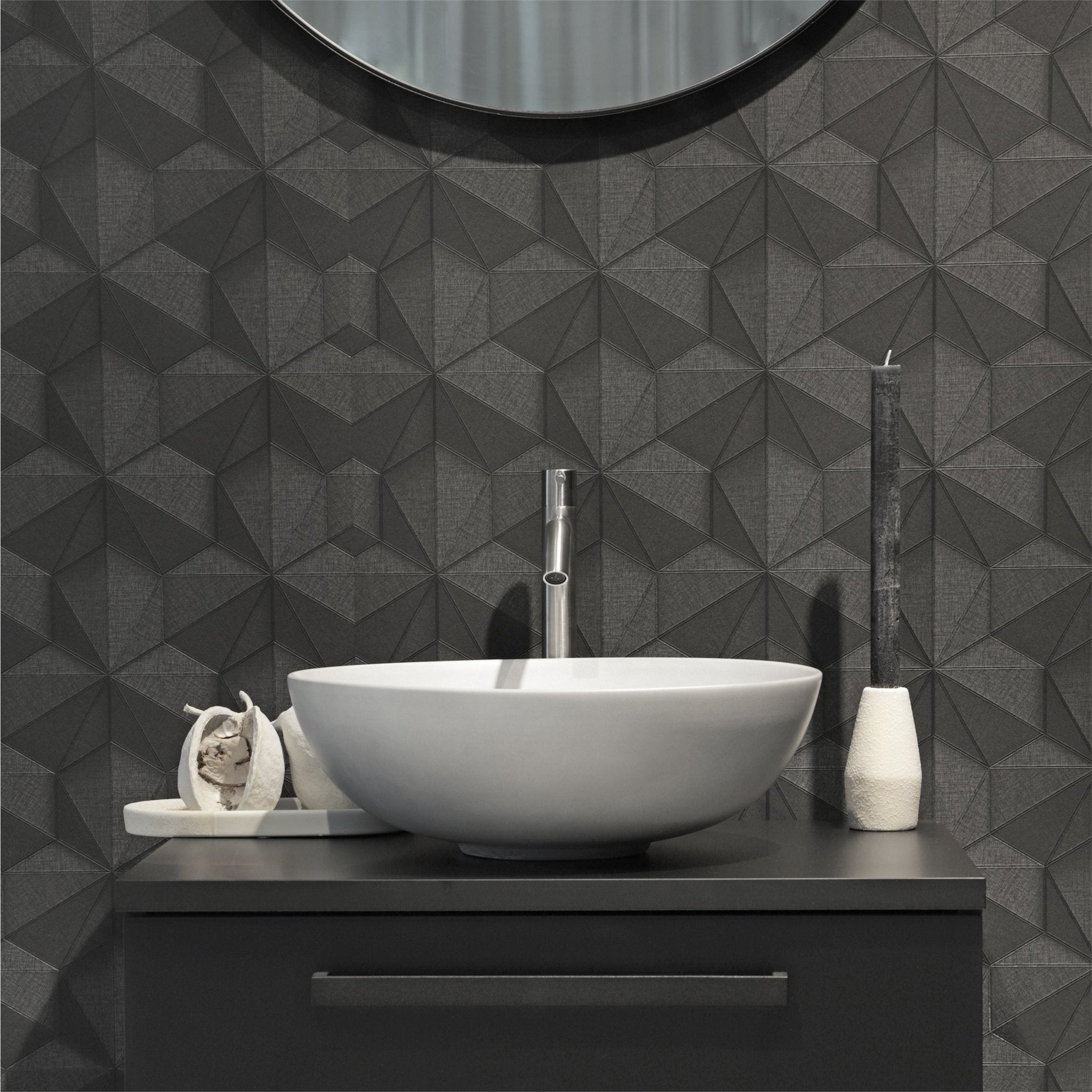 Differnz hoge kraan koud/warm - gebogen - 30.6 x 17.4 cm - mat chroom - Mozaiektegel.com