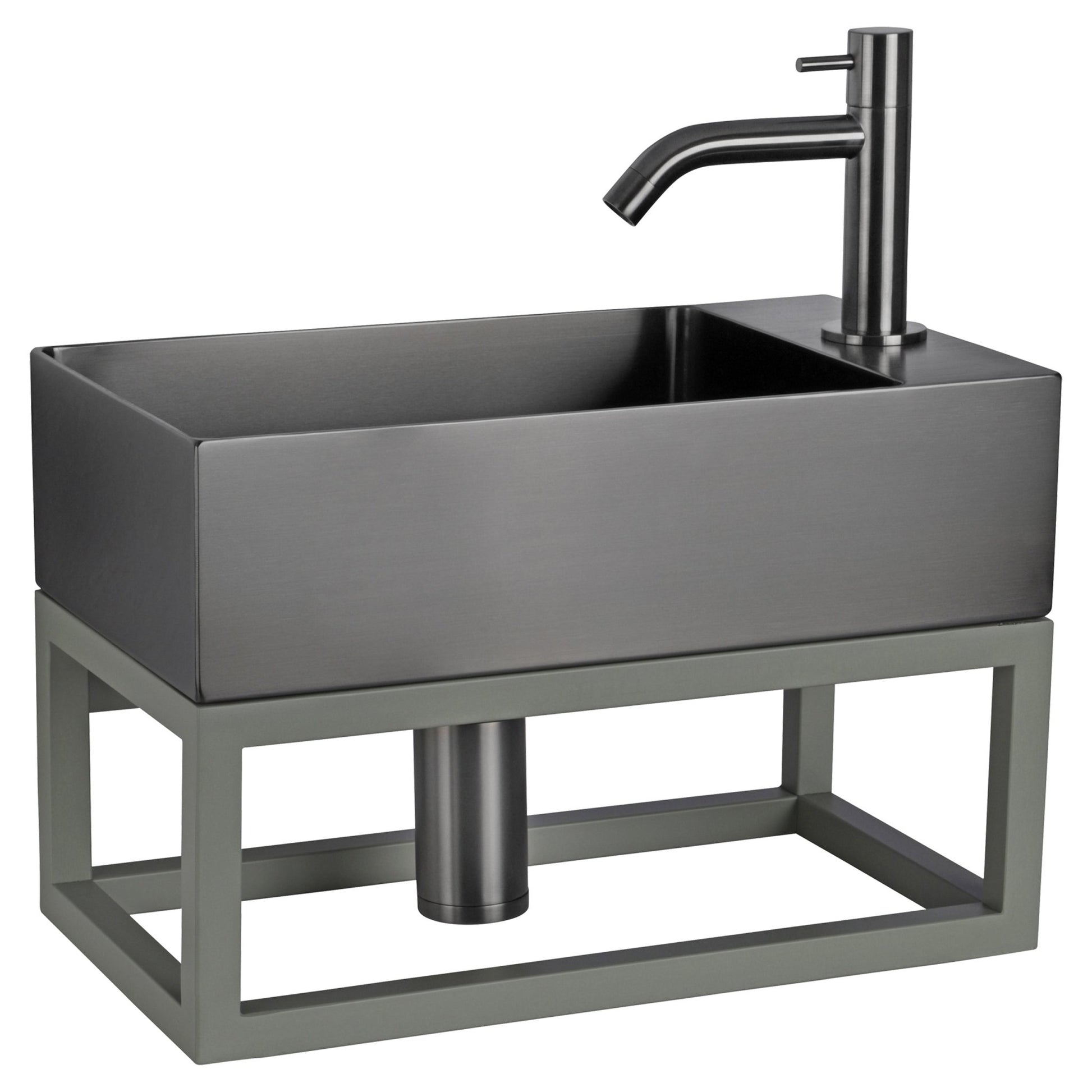 Differnz Hura L handdoekhouder voor fontein | groen | 40 x 22 x 15.5 cm - Mozaiektegel.com