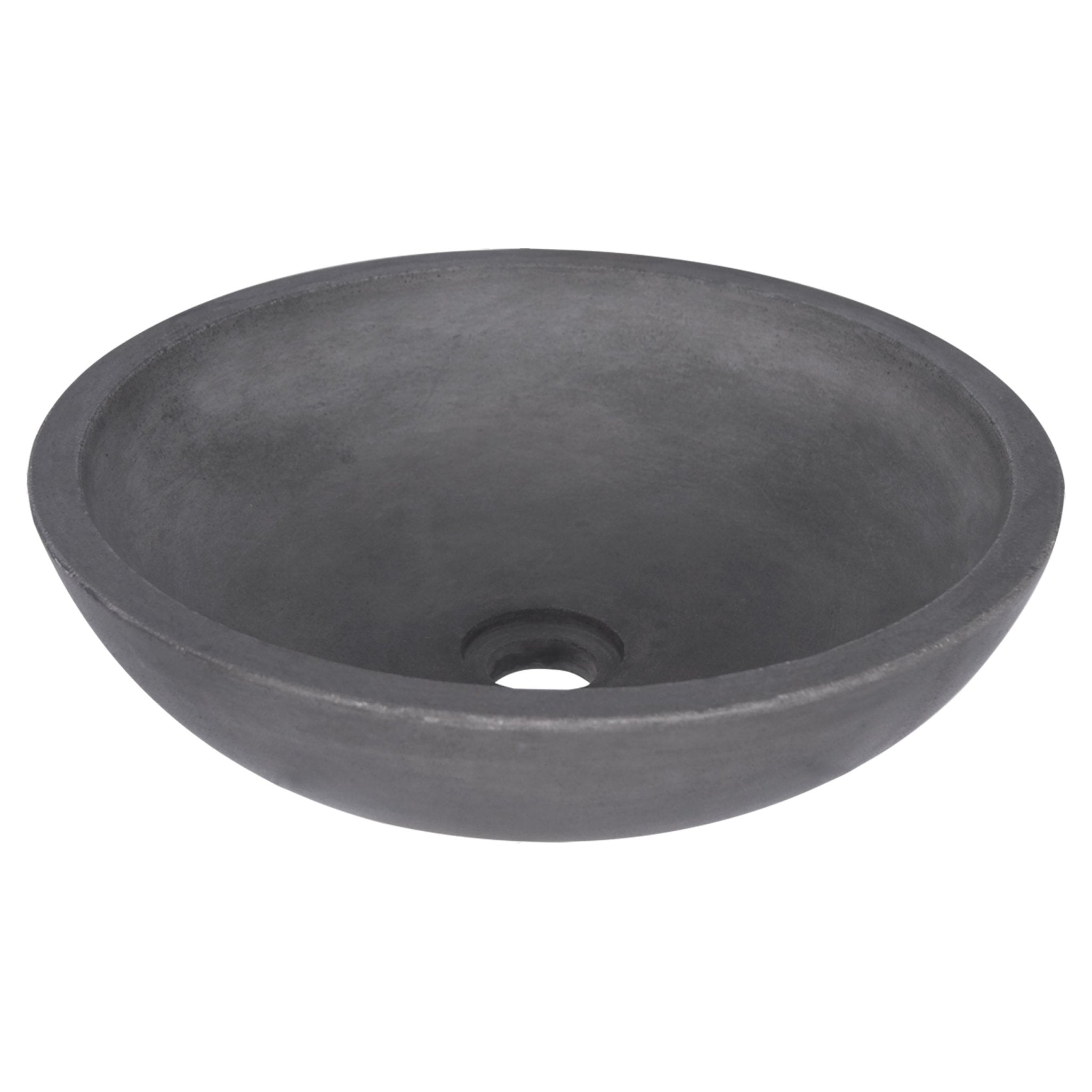 Differnz Hura L waskom beton | donkergrijs | Ø 28 x 12 cm - Mozaiektegel.com