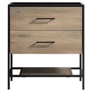 Differnz Industrial onderkast FSC® | walnut | 139 x 45.5 x 82 cm - Mozaiektegel.com