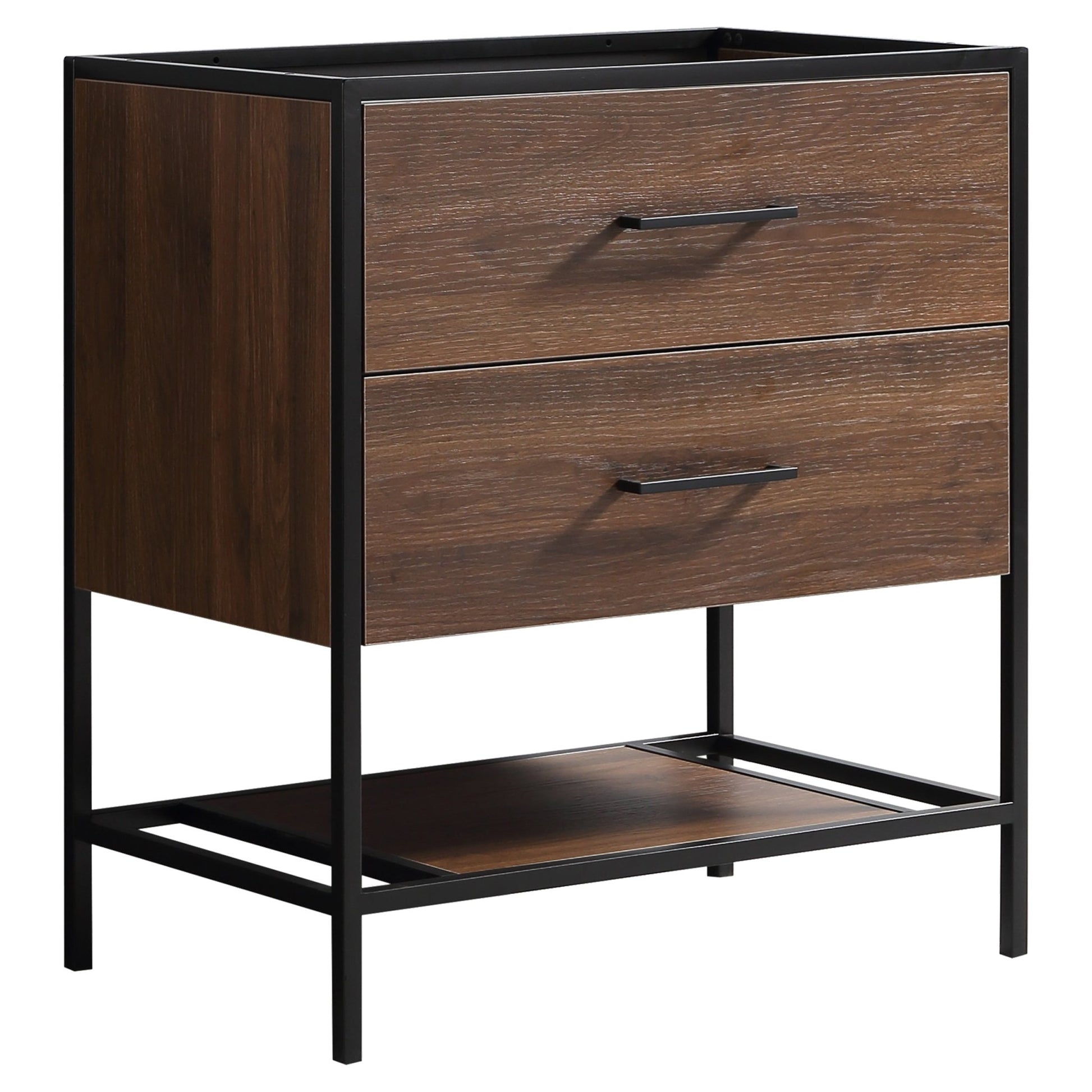 Differnz Industrial onderkast FSC® | Walnut | 74 x 45.5 x 82 cm - Mozaiektegel.com