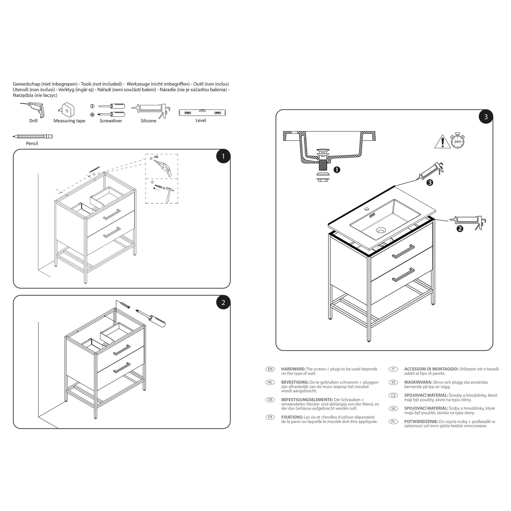 Differnz Industrial onderkast FSC® | Walnut | 74 x 45.5 x 82 cm - Mozaiektegel.com