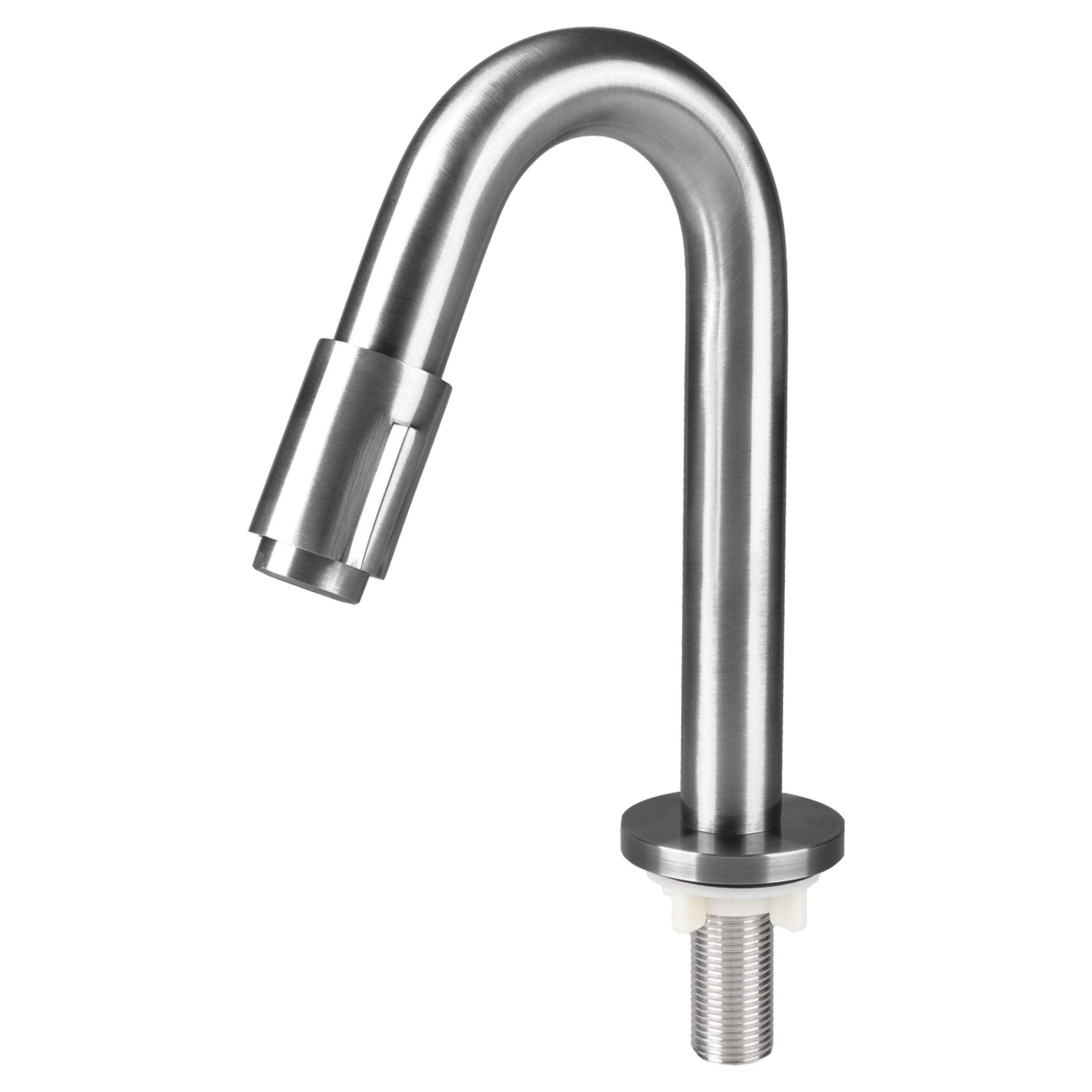 Differnz koudwaterkraan gebogen - 19 cm - mat chroom - Mozaiektegel.com