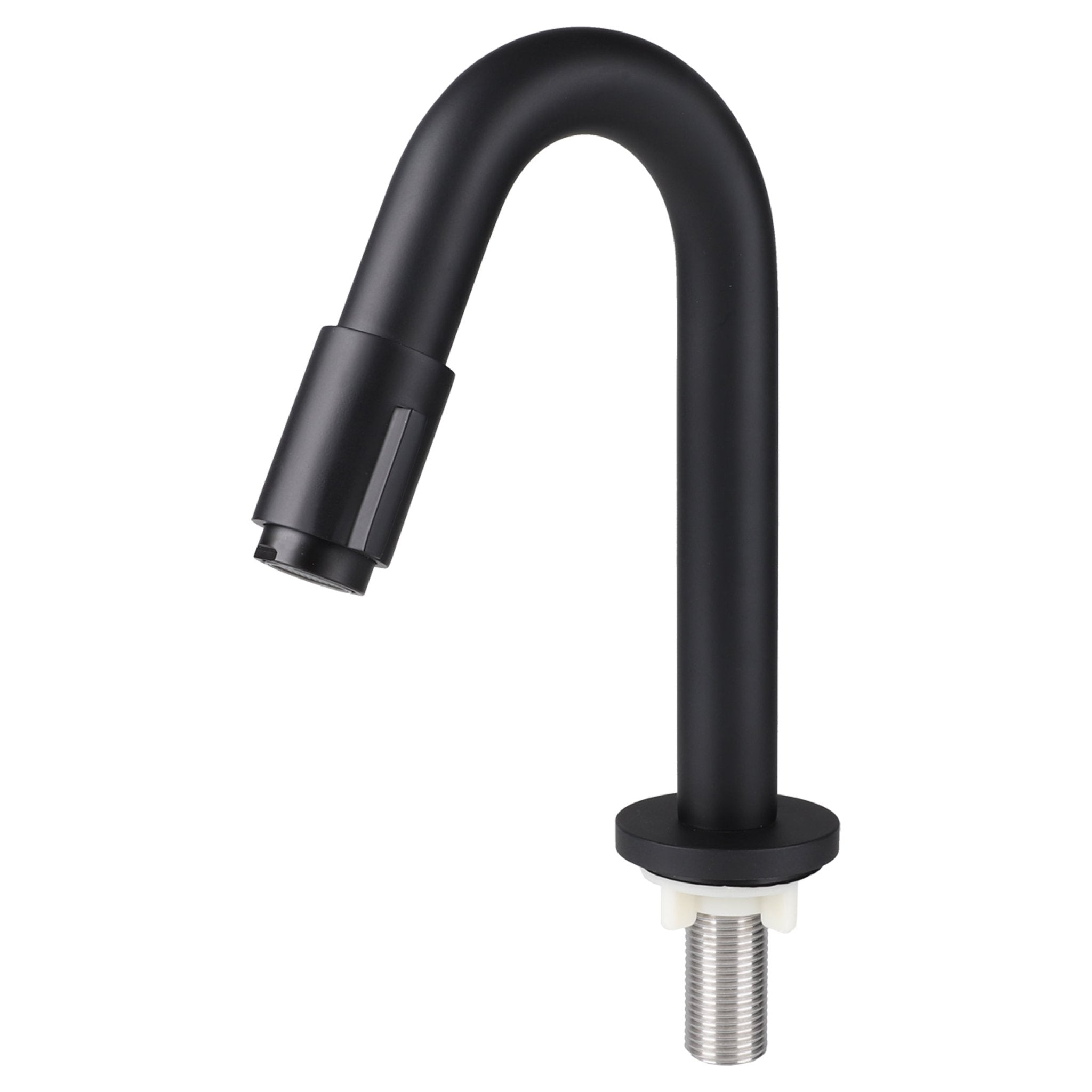 Differnz koudwaterkraan gebogen - 19 cm - mat zwart - Mozaiektegel.com