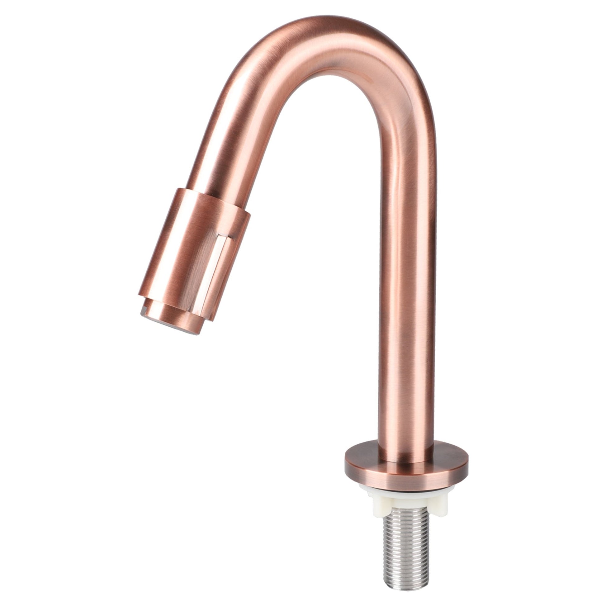 Differnz koudwaterkraan gebogen - 19 cm - rood koper - Mozaiektegel.com