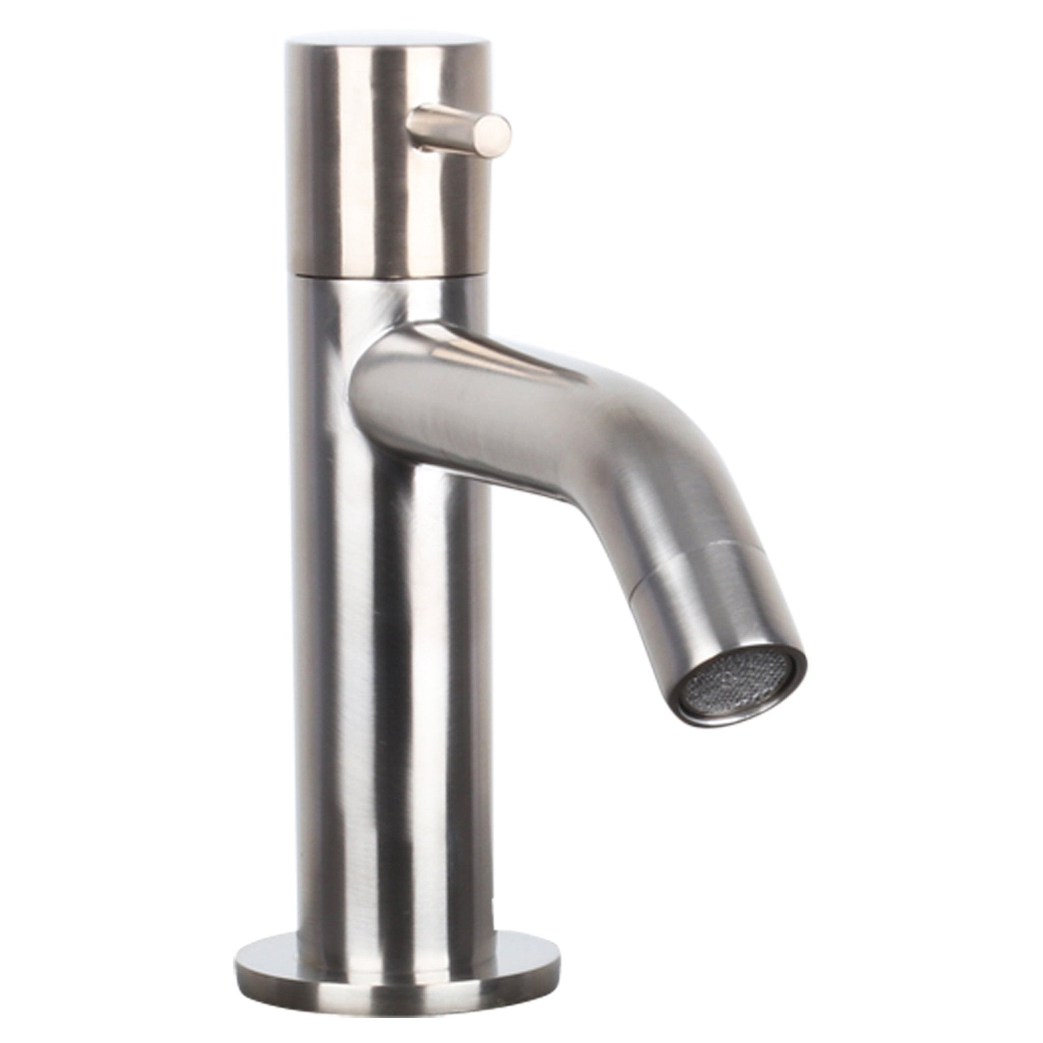 Differnz koudwaterkraan gebogen - mat chroom - Mozaiektegel.com