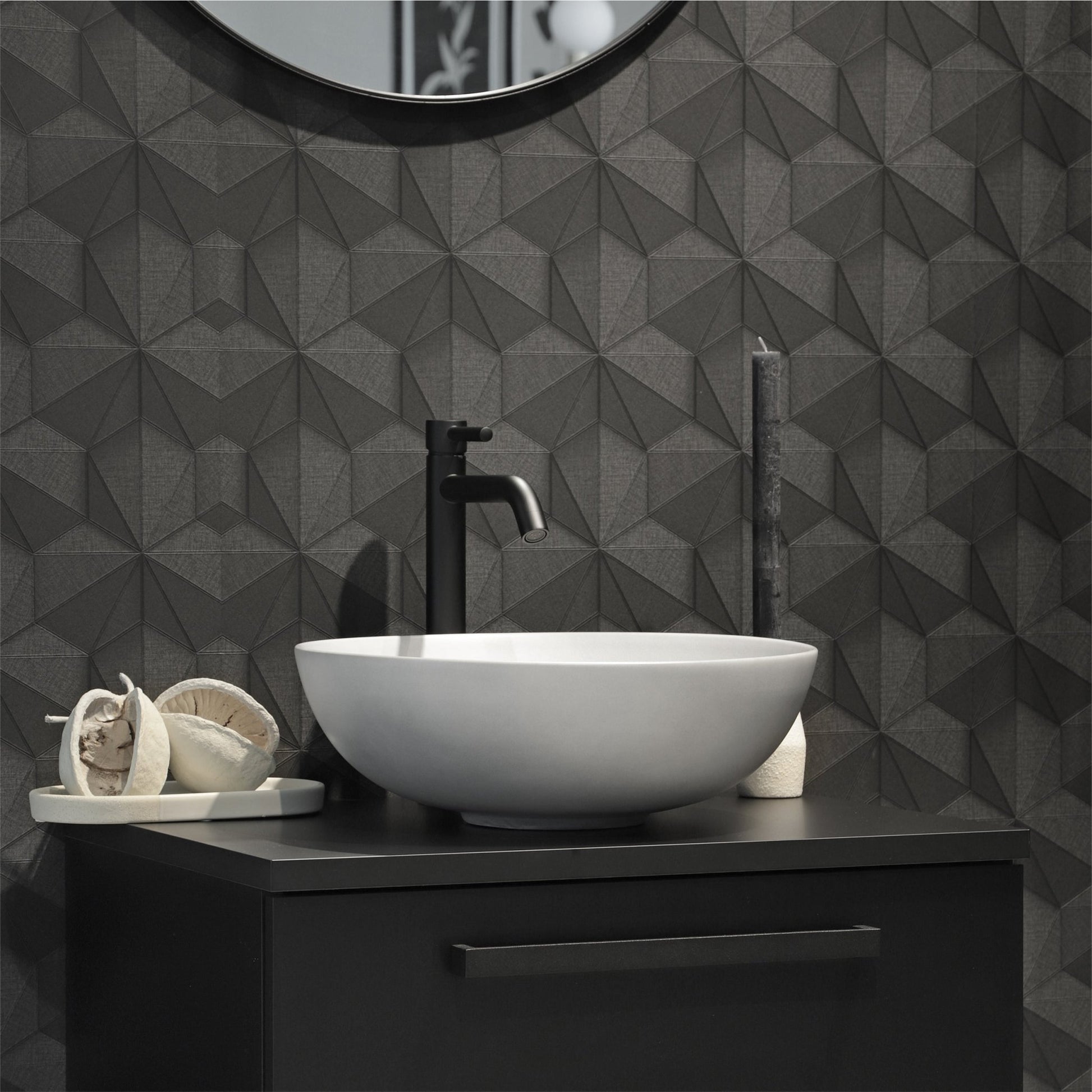 Differnz koudwaterkraan hoog - 28.5 x 11.5 cm - mat zwart - Mozaiektegel.com