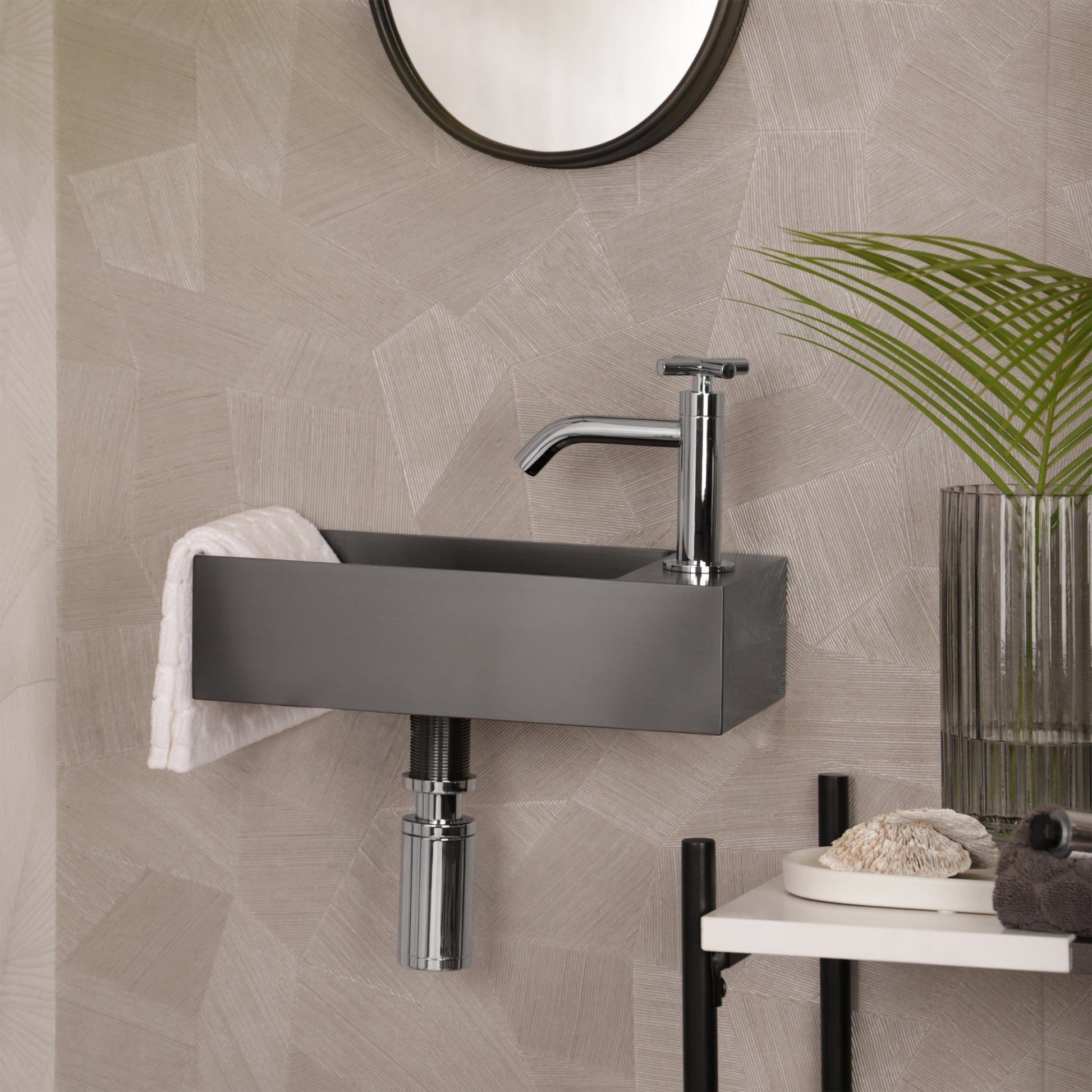 Differnz koudwaterkraan kruis - chroom - Mozaiektegel.com