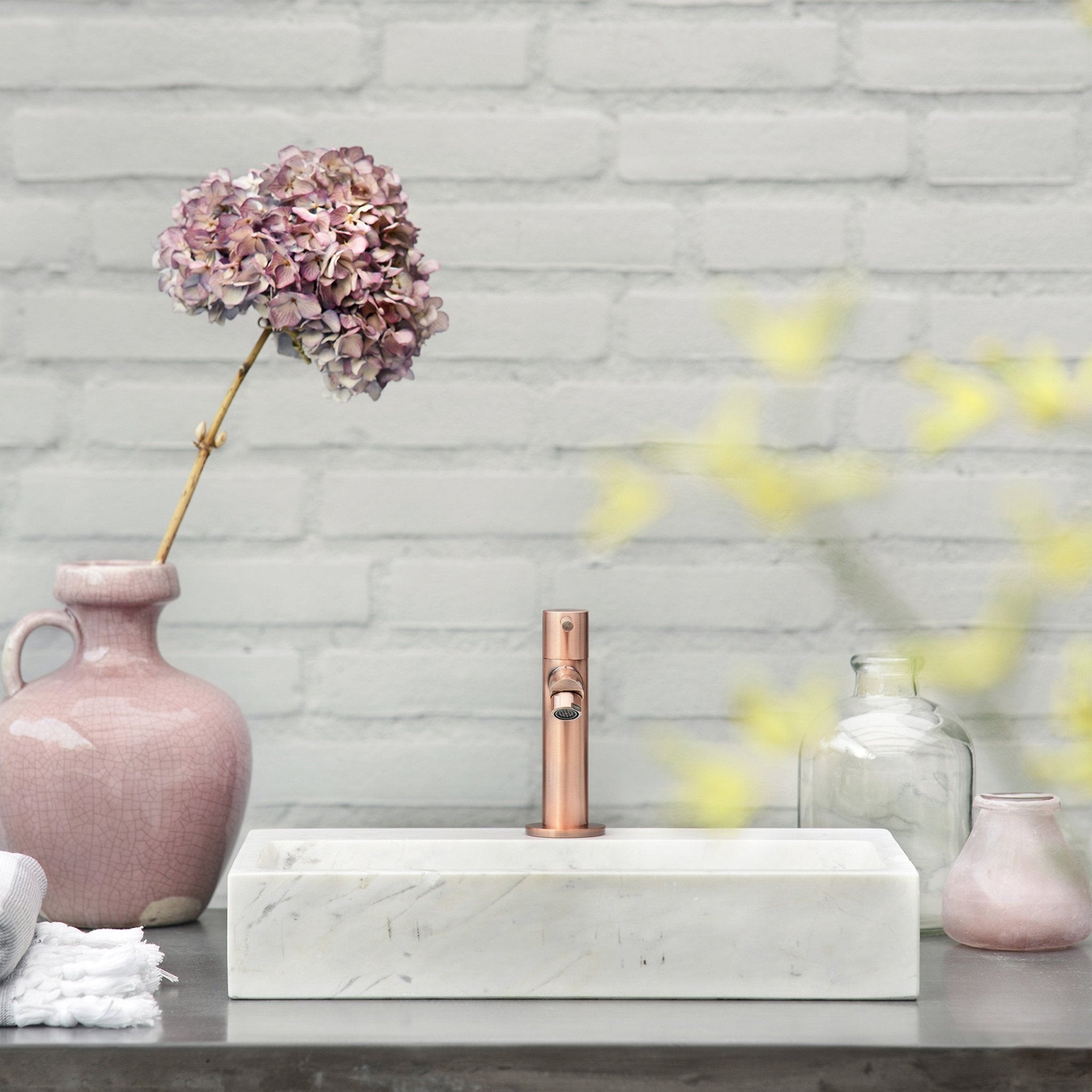 Differnz koudwaterkraan recht - rood koper - Mozaiektegel.com