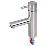 Differnz kraan koud/warm - recht - mat chroom - Mozaiektegel.com