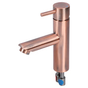 Differnz kraan koud/warm - recht - rood koper - Mozaiektegel.com