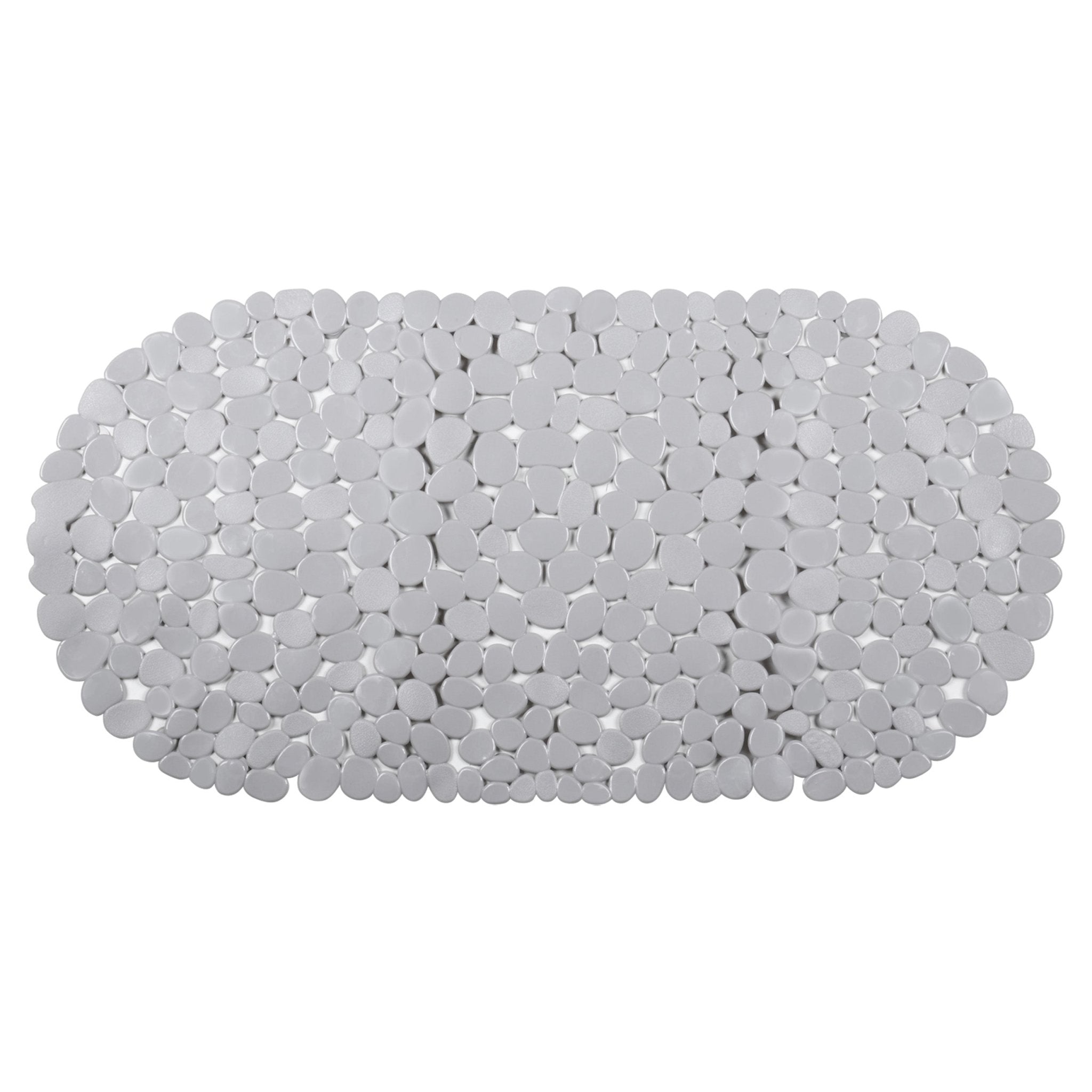 Differnz Lapis inlegmat bad - 100% PVC - anti - slip laag - 70 x 35 cm - grijs - Mozaiektegel.com