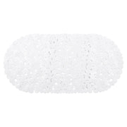 Differnz Lapis inlegmat bad - 100% PVC - anti - slip laag - 70 x 35 cm - wit - Mozaiektegel.com