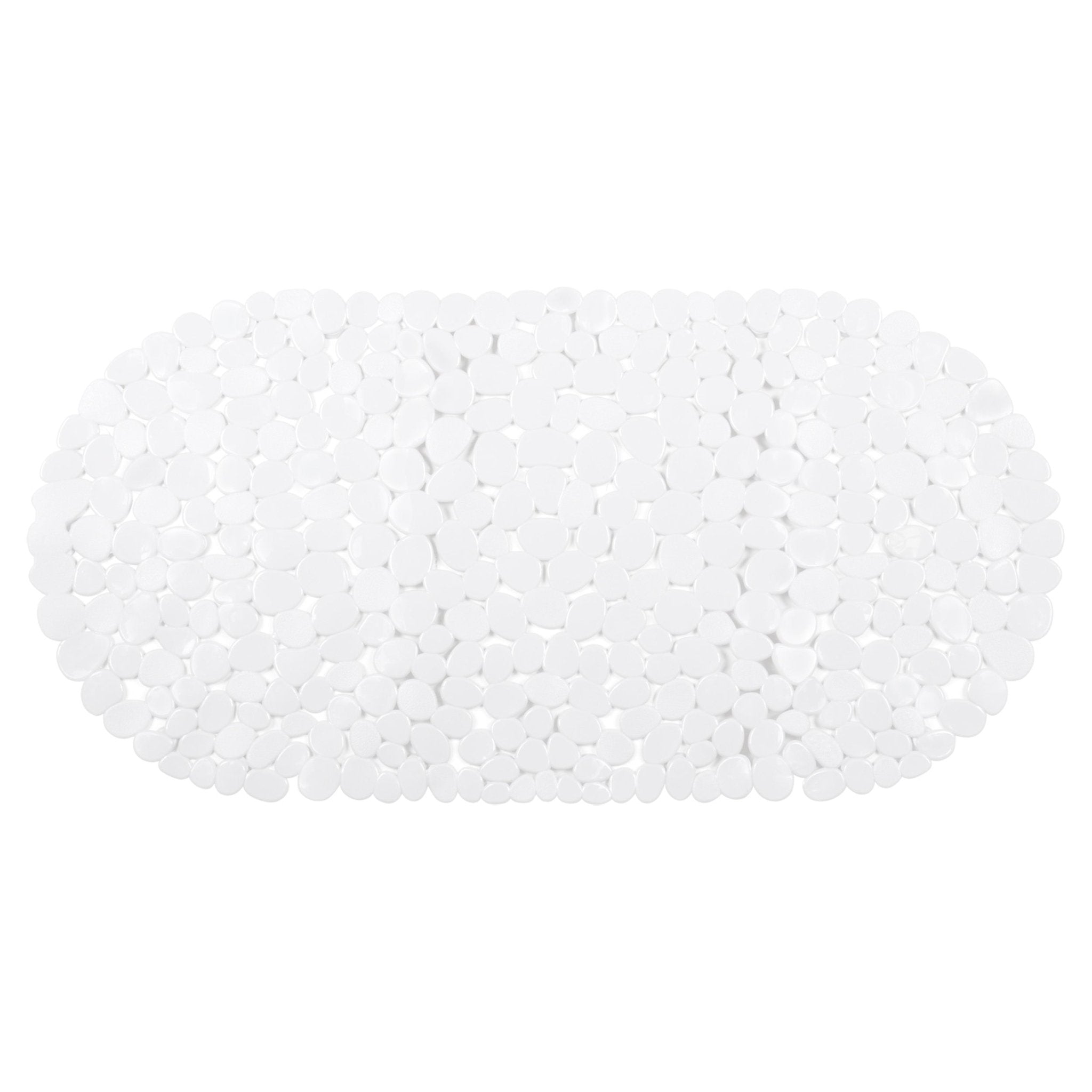 Differnz Lapis inlegmat bad - 100% PVC - anti - slip laag - 70 x 35 cm - wit - Mozaiektegel.com