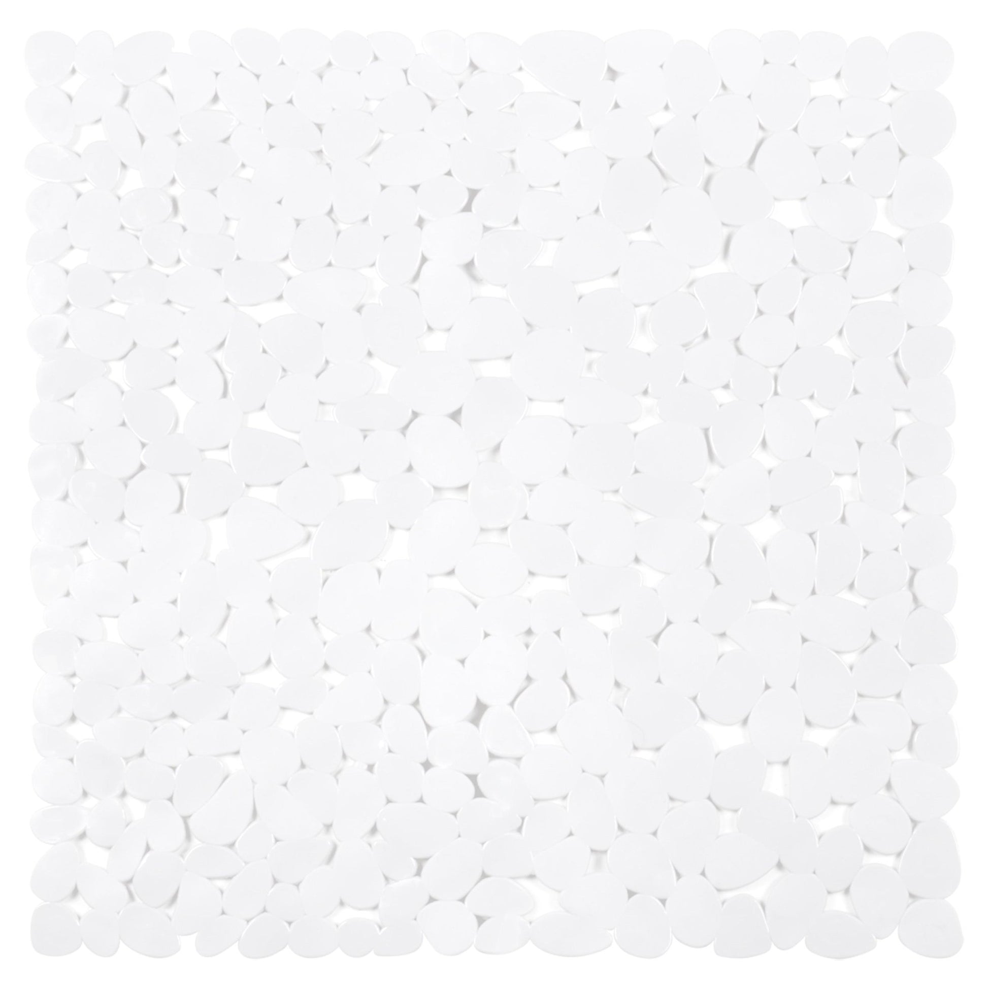 Differnz Lapis inlegmat douche - 100% PVC - anti - slip laag - 54 x 54 cm - wit - Mozaiektegel.com