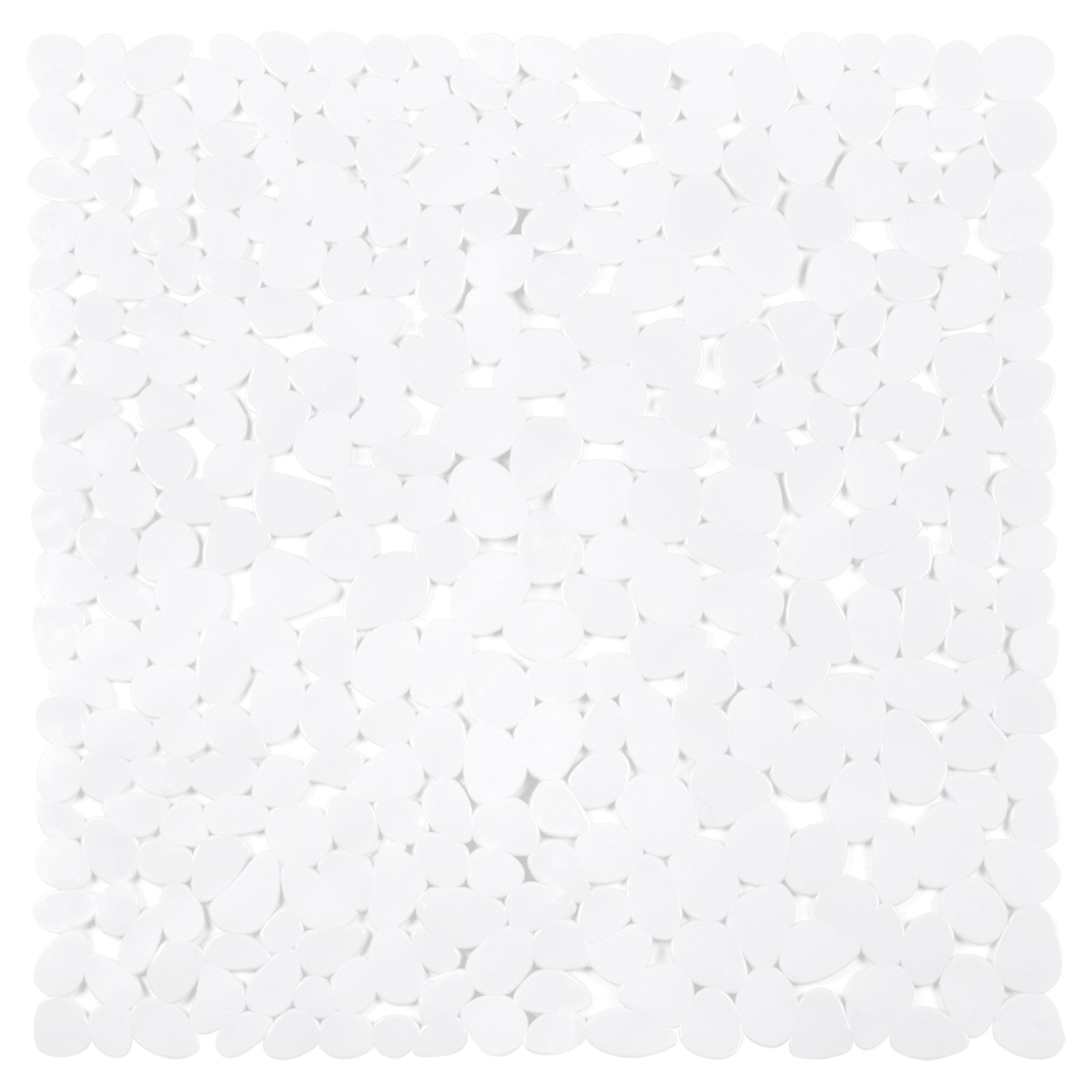 Differnz Lapis inlegmat douche - 100% PVC - anti - slip laag - 54 x 54 cm - wit - Mozaiektegel.com