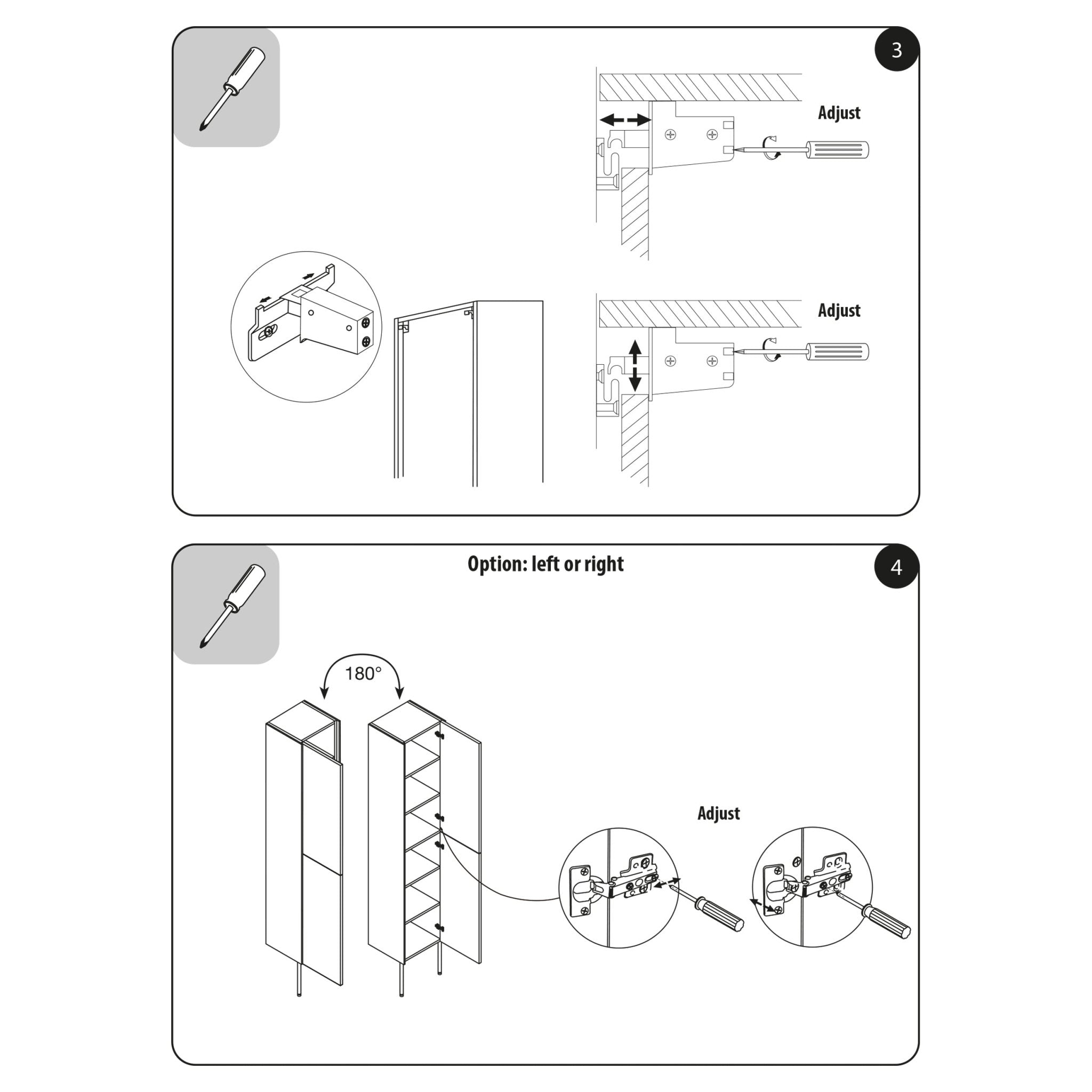 Differnz Legs hoge kast links en rechts, FSC® | groen | 35 x 30 x 160 cm - Mozaiektegel.com