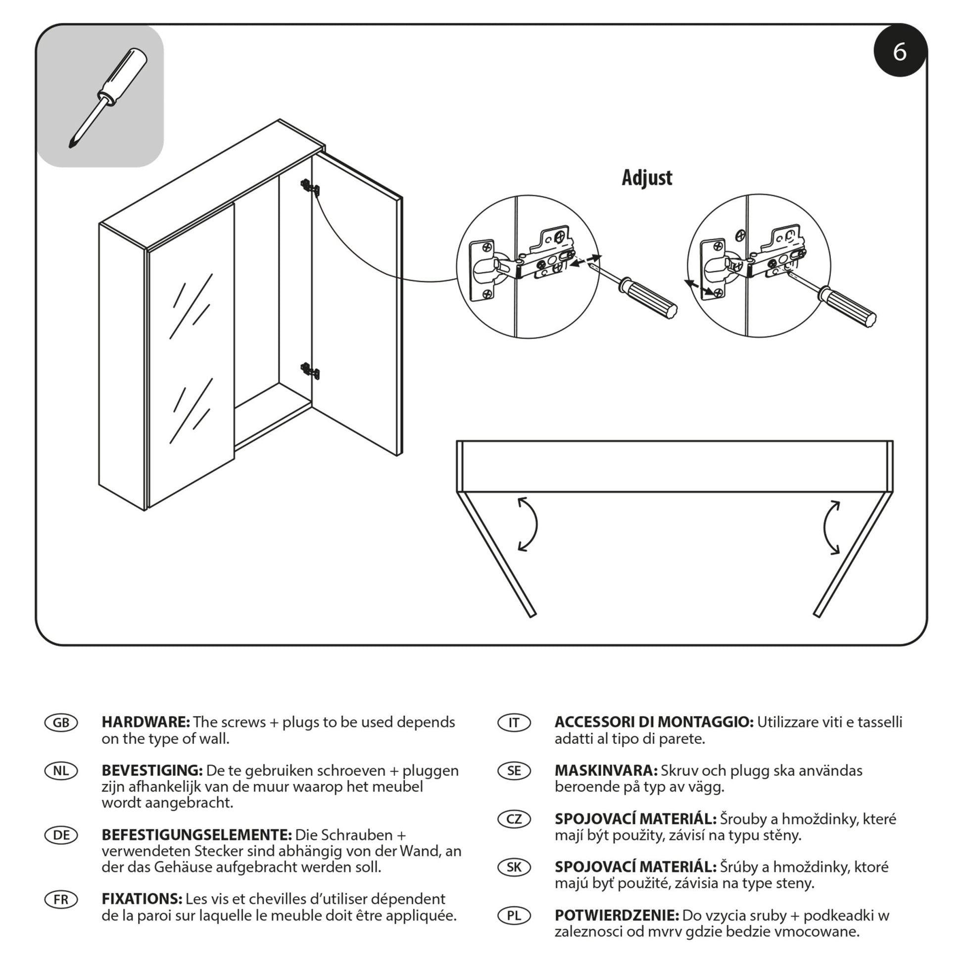 Differnz Legs spiegelkast FSC® | groen | 60 x 15 x 75 cm - Mozaiektegel.com