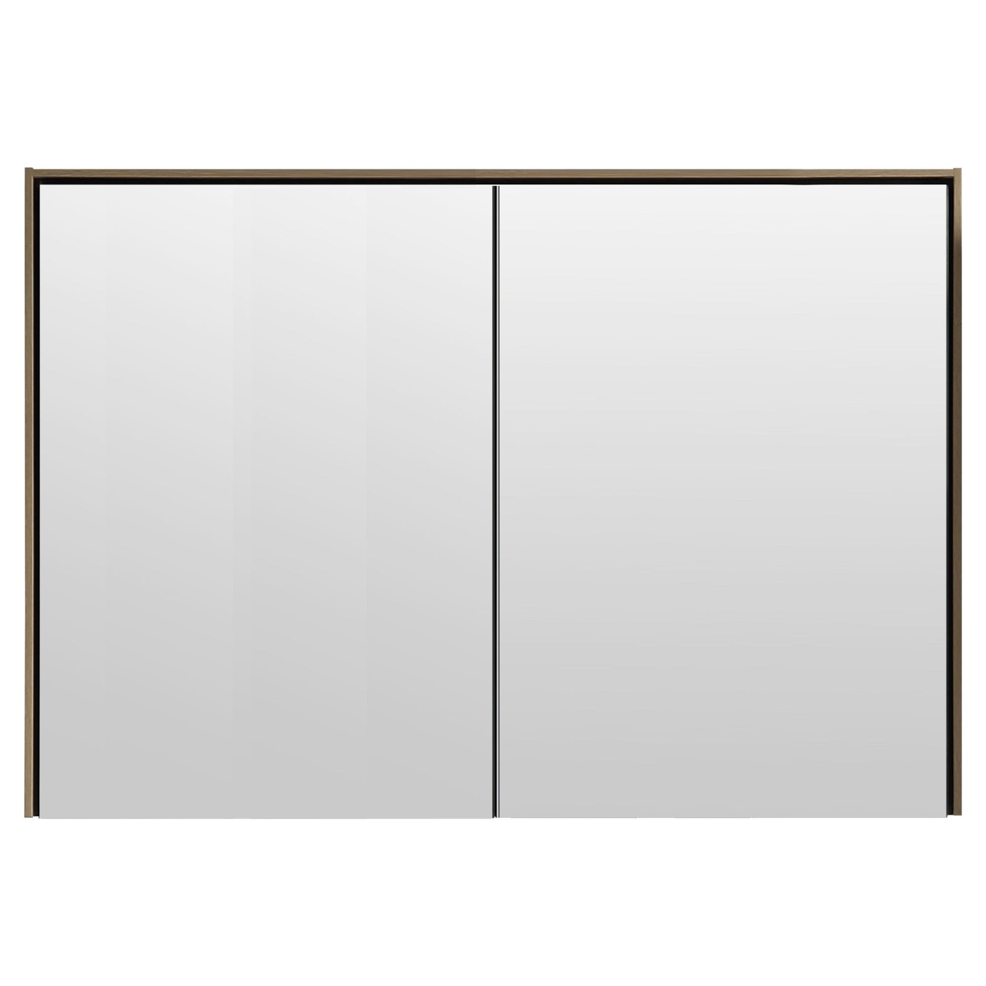 Differnz Legs spiegelkast FSC® | groen | 90 x 15 x 75 cm - Mozaiektegel.com