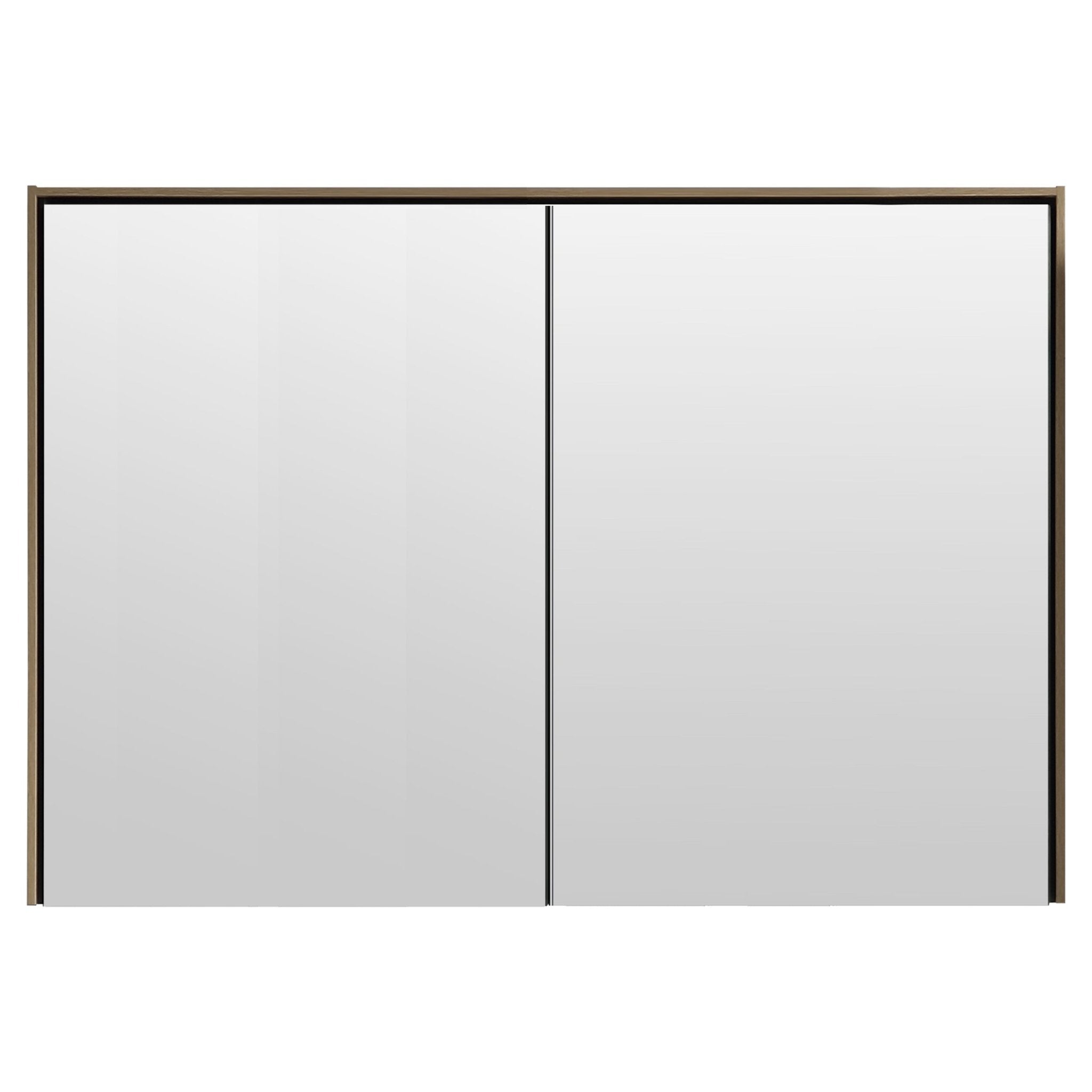 Differnz Legs spiegelkast FSC® | groen | 90 x 15 x 75 cm - Mozaiektegel.com