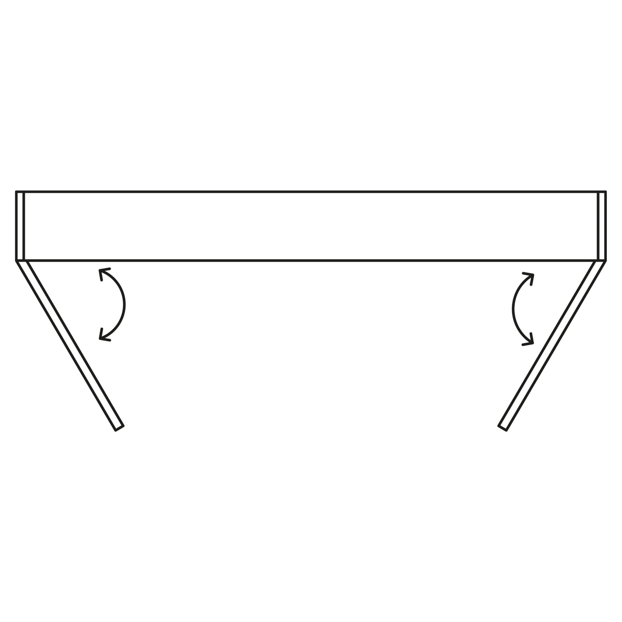 Differnz Legs spiegelkast FSC® | groen | 90 x 15 x 75 cm - Mozaiektegel.com