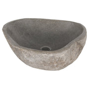 Differnz Lombok waskom riviersteen | Ø 40 - 50 x 15 cm - Mozaiektegel.com