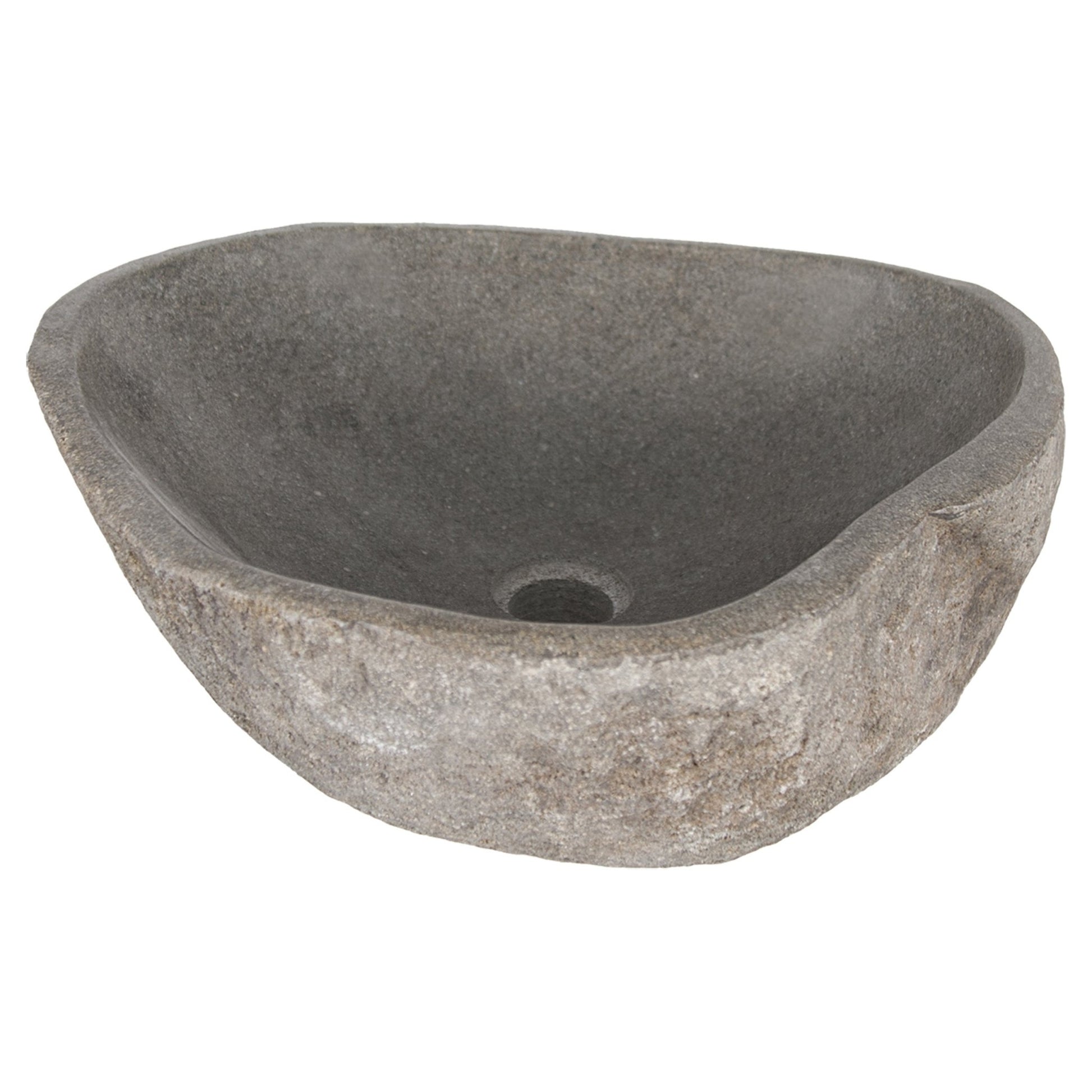 Differnz Lombok waskom riviersteen | Ø 40 - 50 x 15 cm - Mozaiektegel.com