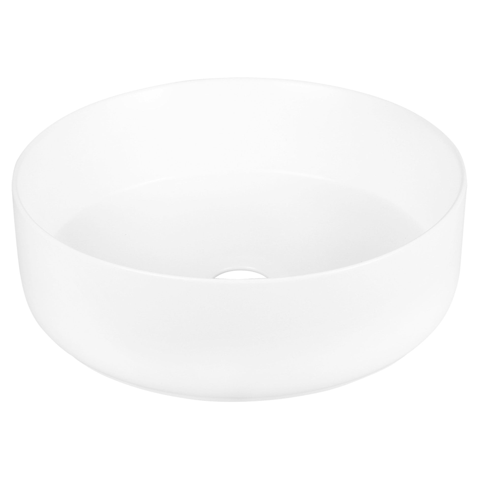 Differnz Mira waskom keramiek | mat wit | Ø 36 x 12 cm - Mozaiektegel.com