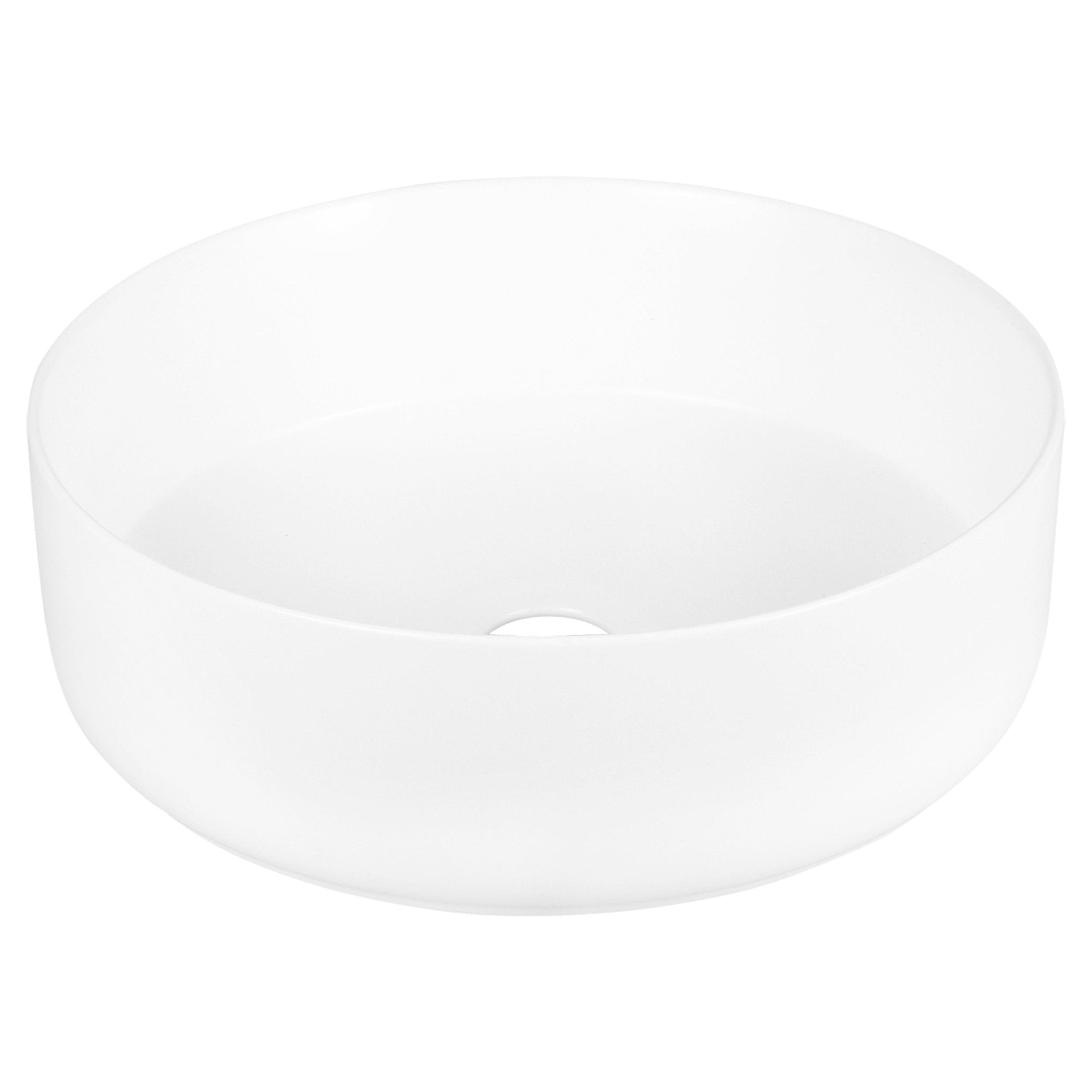 Differnz Mira waskom keramiek | mat wit | Ø 36 x 12 cm - Mozaiektegel.com