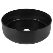 Differnz Mira waskom keramiek | zwart | Ø 36 x 12 cm - Mozaiektegel.com