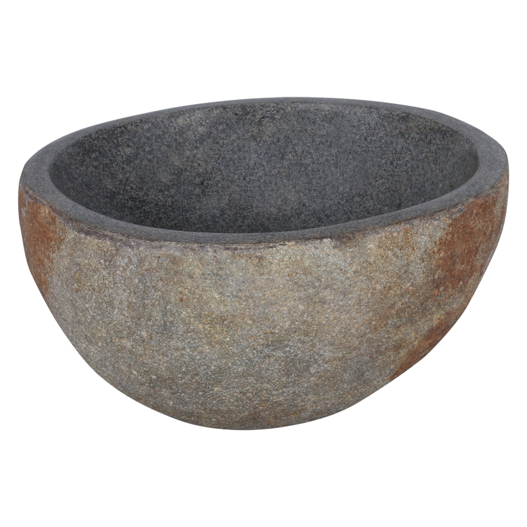 Differnz Nusa waskom riviersteen | Ø 35 - 39 x 15 cm - Mozaiektegel.com