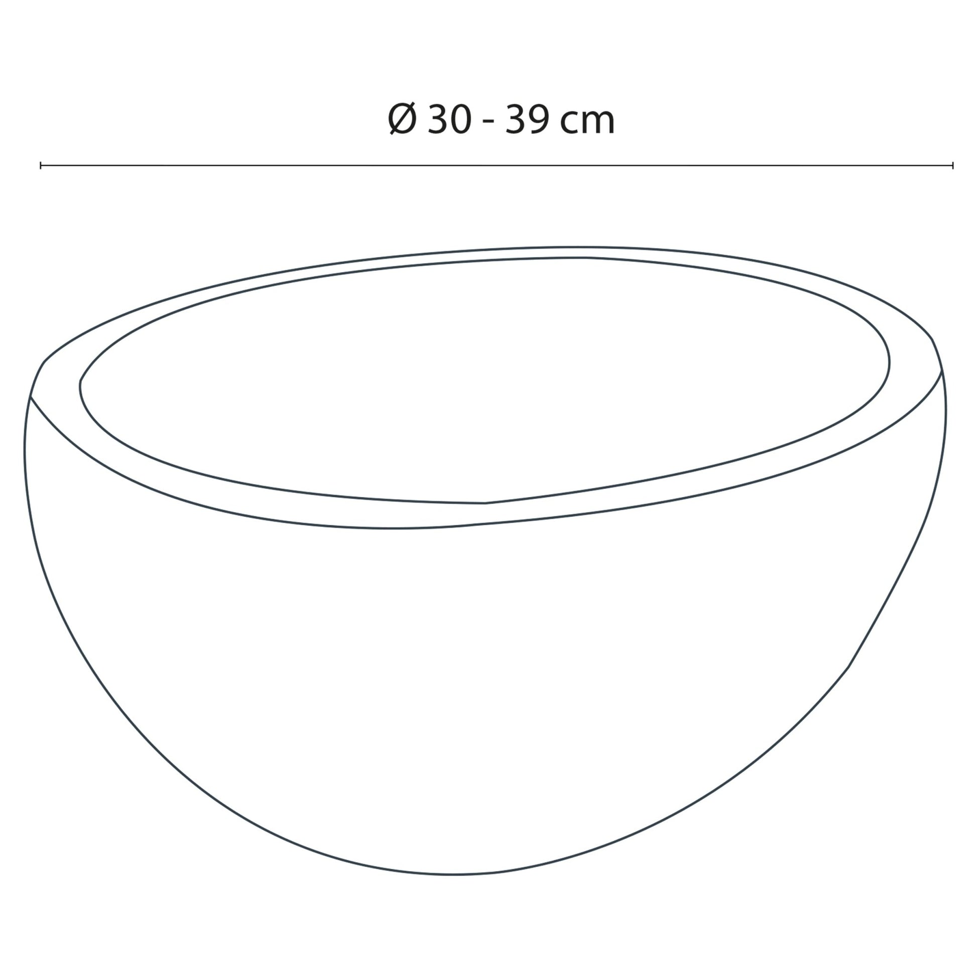 Differnz Nusa waskom riviersteen | Ø 35 - 39 x 15 cm - Mozaiektegel.com