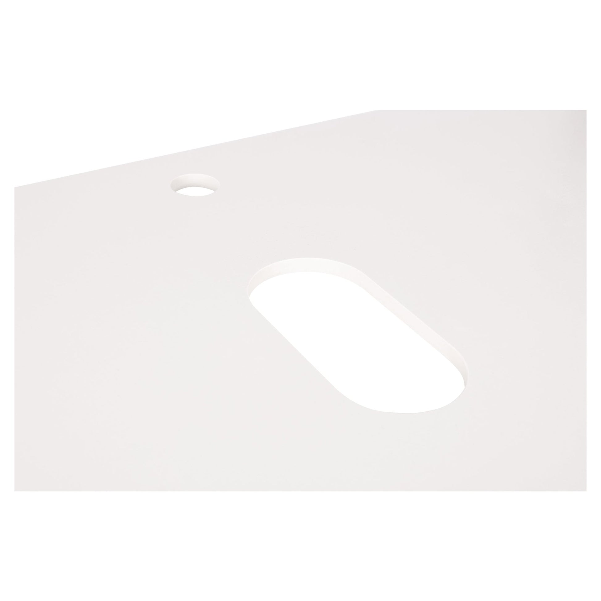 Differnz Olle wastafelblad | wit | 90 x 46 x 1.1 cm - Mozaiektegel.com