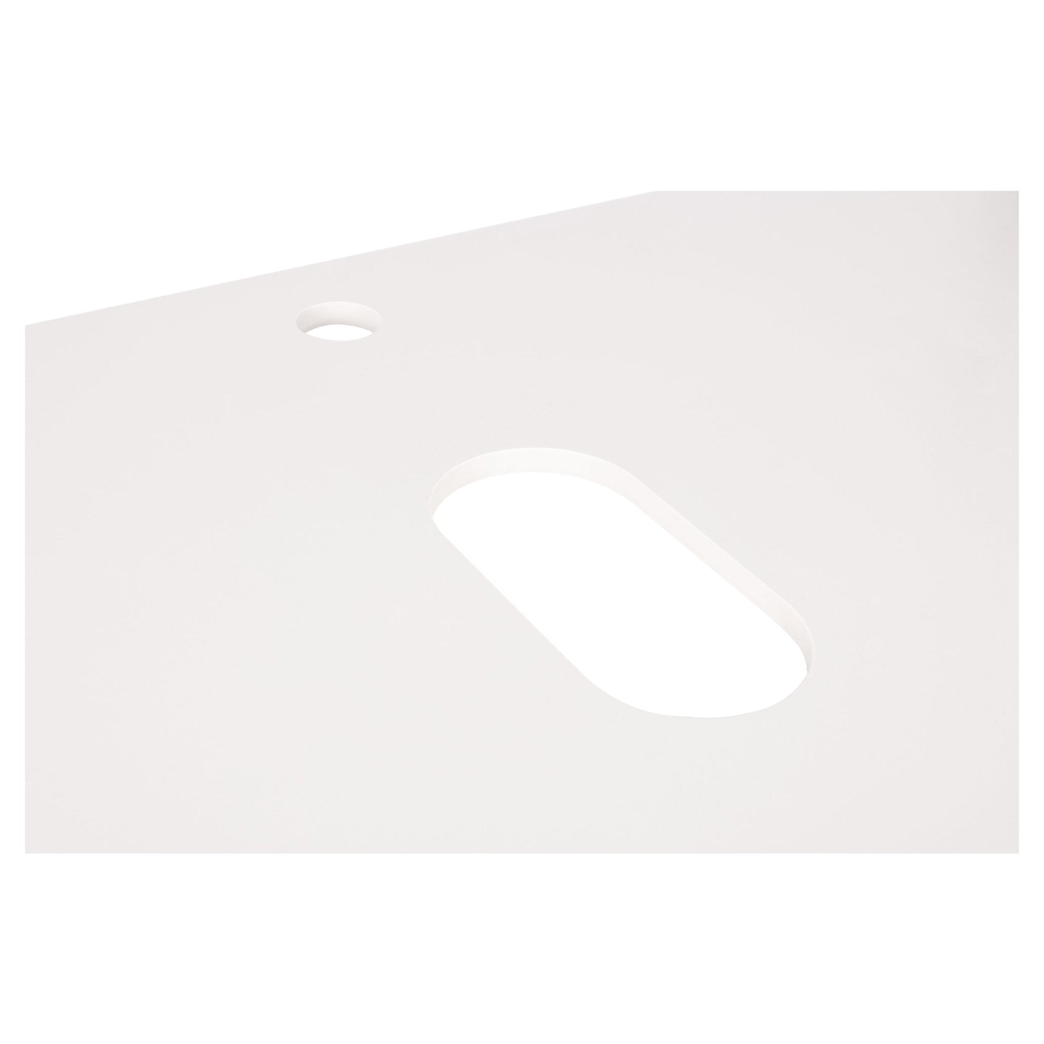 Differnz Olle wastafelblad | wit | 90 x 46 x 1.1 cm - Mozaiektegel.com