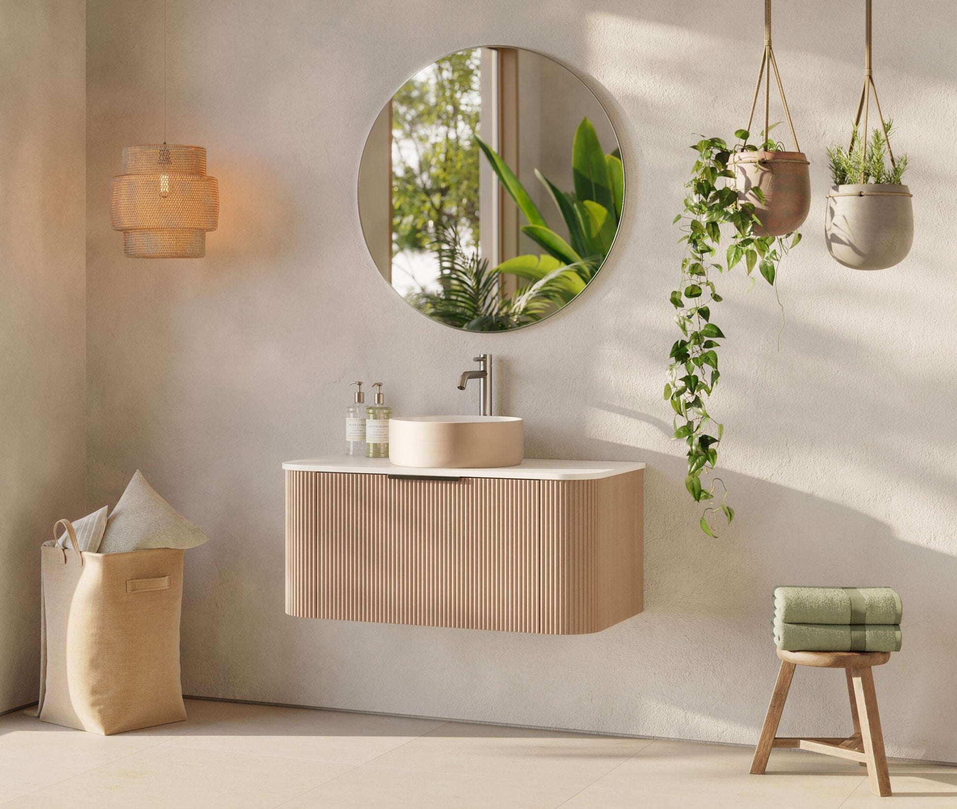 Differnz Olle wastafelblad | wit | 90 x 46 x 1.1 cm - Mozaiektegel.com