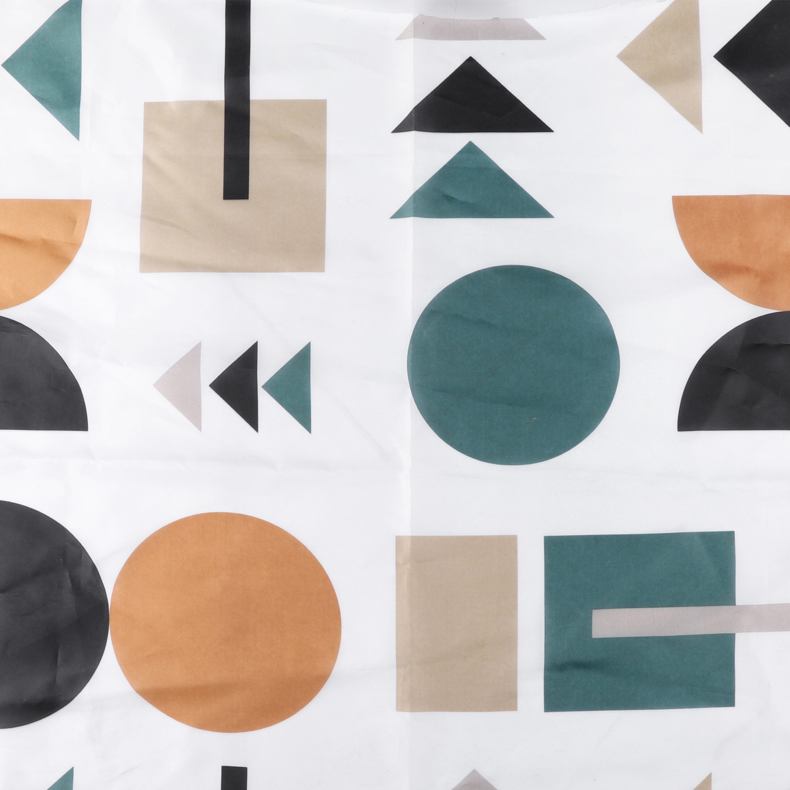 Differnz Picto douchegordijn 100% polyester - verzwaarde onderzoom - 180 x 200 cm - multi - Mozaiektegel.com