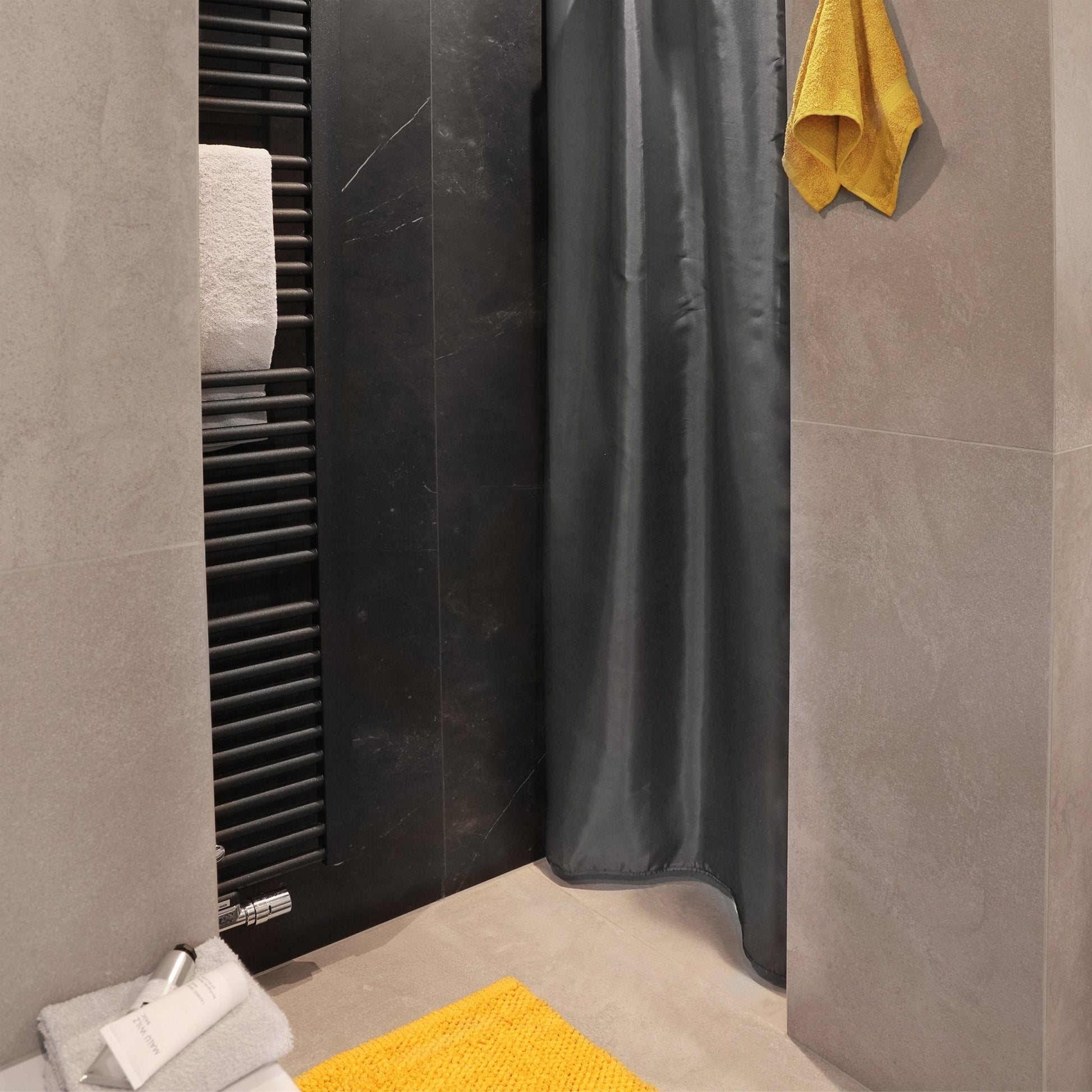 Differnz Popcorn badmat 100% katoen - geschikt voor vloerverwarming - 50 x 80 cm - oker - Mozaiektegel.com