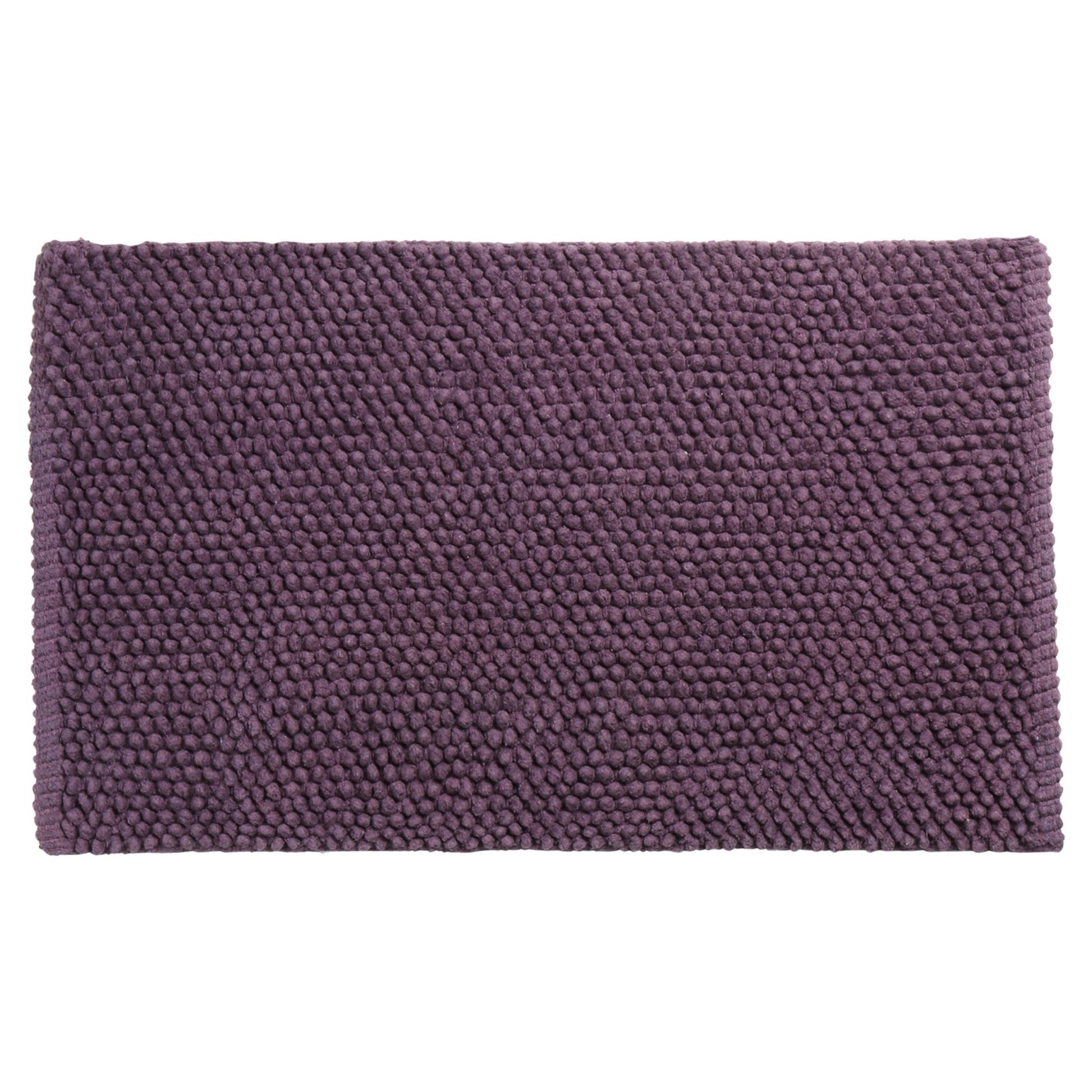 Differnz Popcorn badmat 100% katoen - geschikt voor vloerverwarming - 50 x 80 cm - violet - Mozaiektegel.com