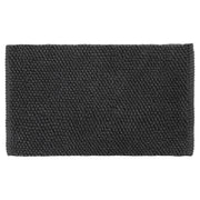 Differnz Popcorn badmat 100% katoen - geschikt voor vloerverwarming - 50 x 80 cm - zwart - Mozaiektegel.com