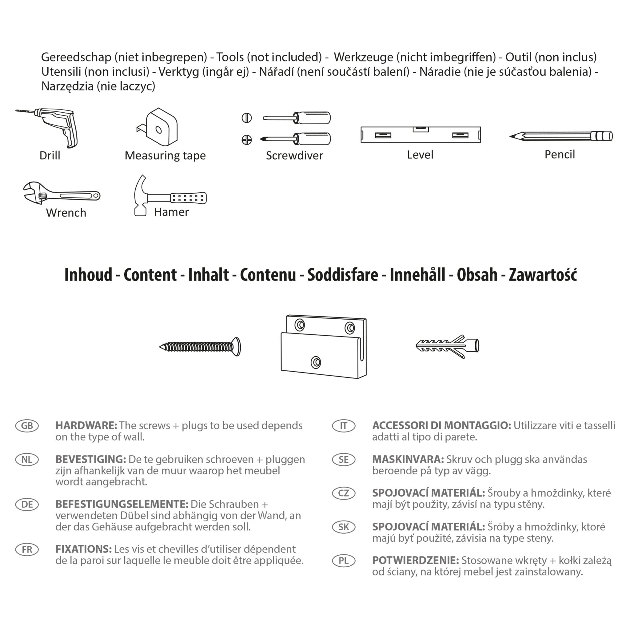Differnz Providence onderkast FSC® | wit | 119 x 44.5 x 51.5 cm - Mozaiektegel.com