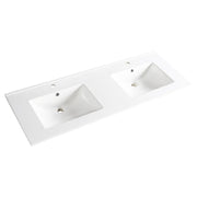 Differnz Providence wastafel | wit | 122 x 46.5 cm - Mozaiektegel.com