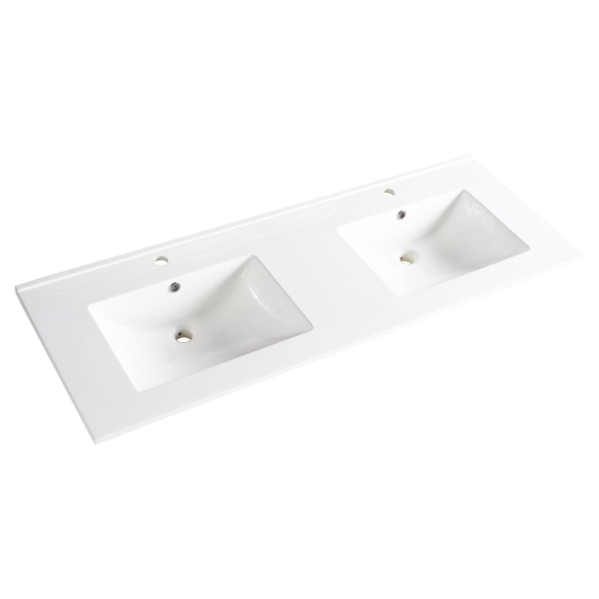 Differnz Providence wastafel | wit | 122 x 46.5 cm - Mozaiektegel.com