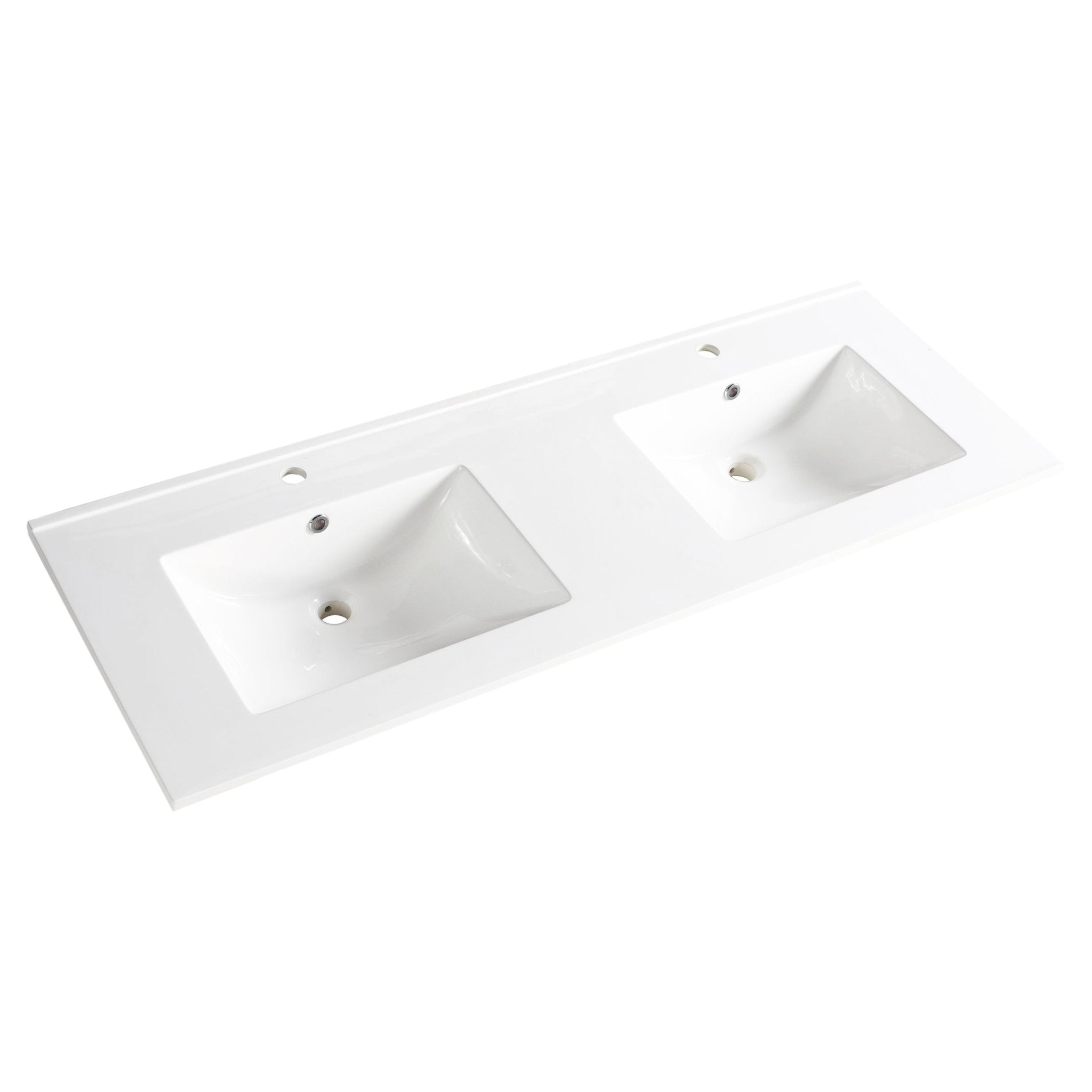 Differnz Providence wastafel | wit | 122 x 46.5 cm - Mozaiektegel.com