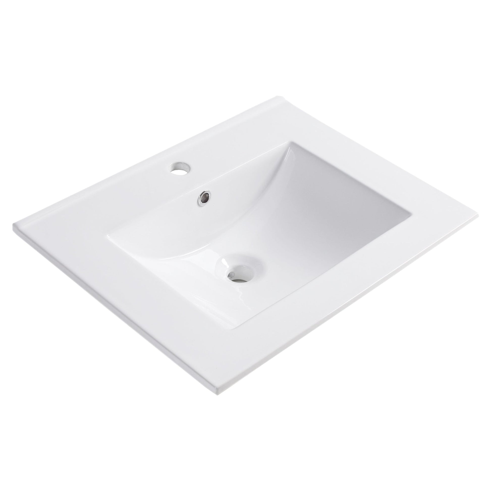 Differnz Providence wastafel | wit | 61.5 x 46.5 cm - Mozaiektegel.com