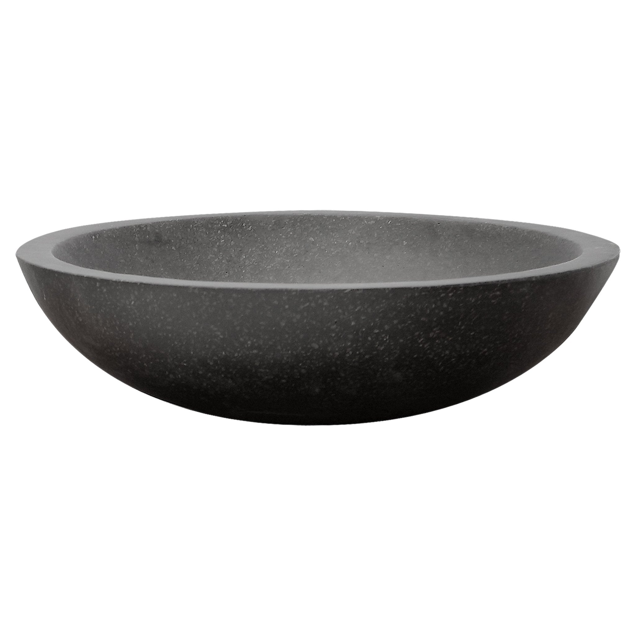 Differnz Puur waskom terrazzo | zwart | Ø 45 x 12.5 cm - Mozaiektegel.com