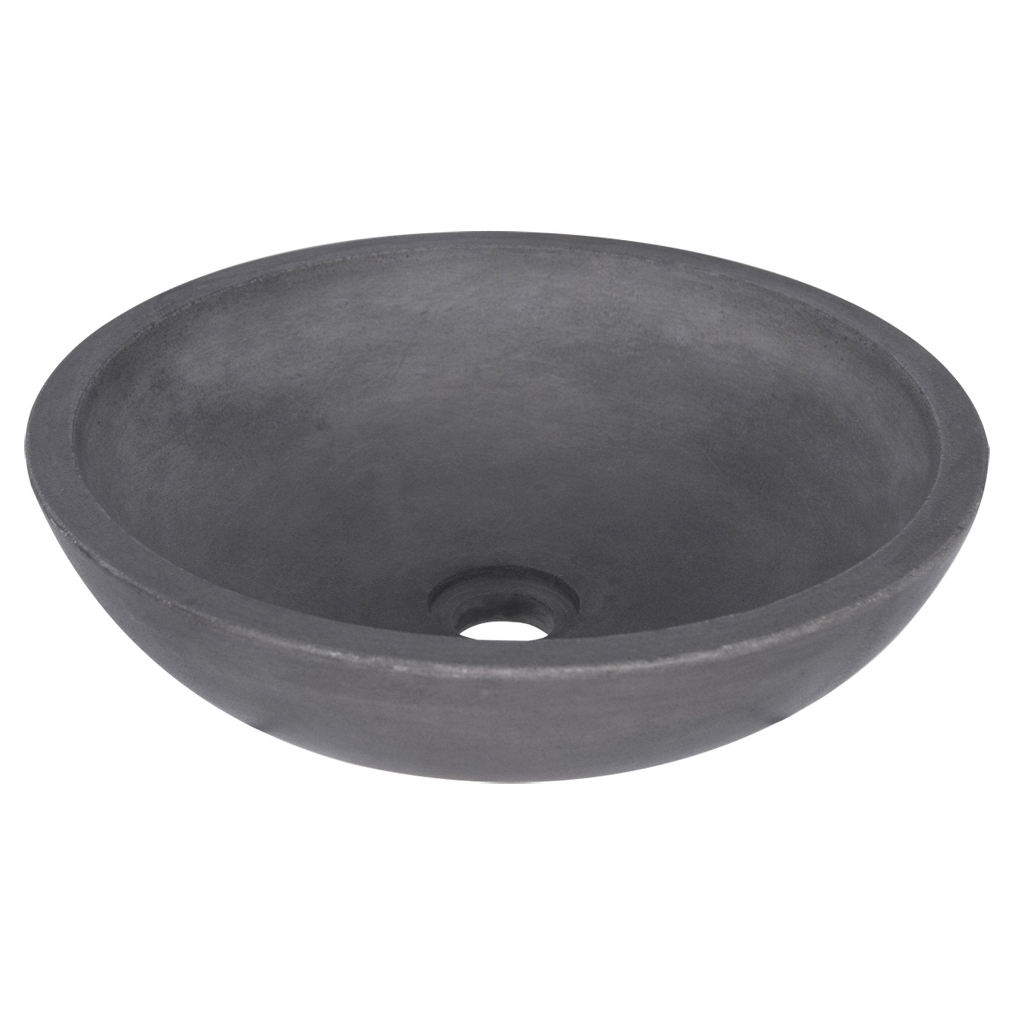 Differnz Ravano concrete washbasin | dark gray | Ø 40 x 12 cm