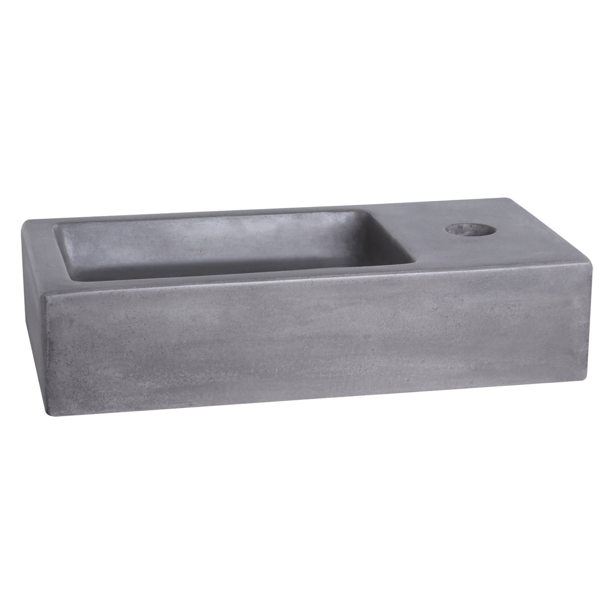 Differnz Ravo fontein beton - 38.5 x 18.5 x 9 cm - donkergrijs - Mozaiektegel.com