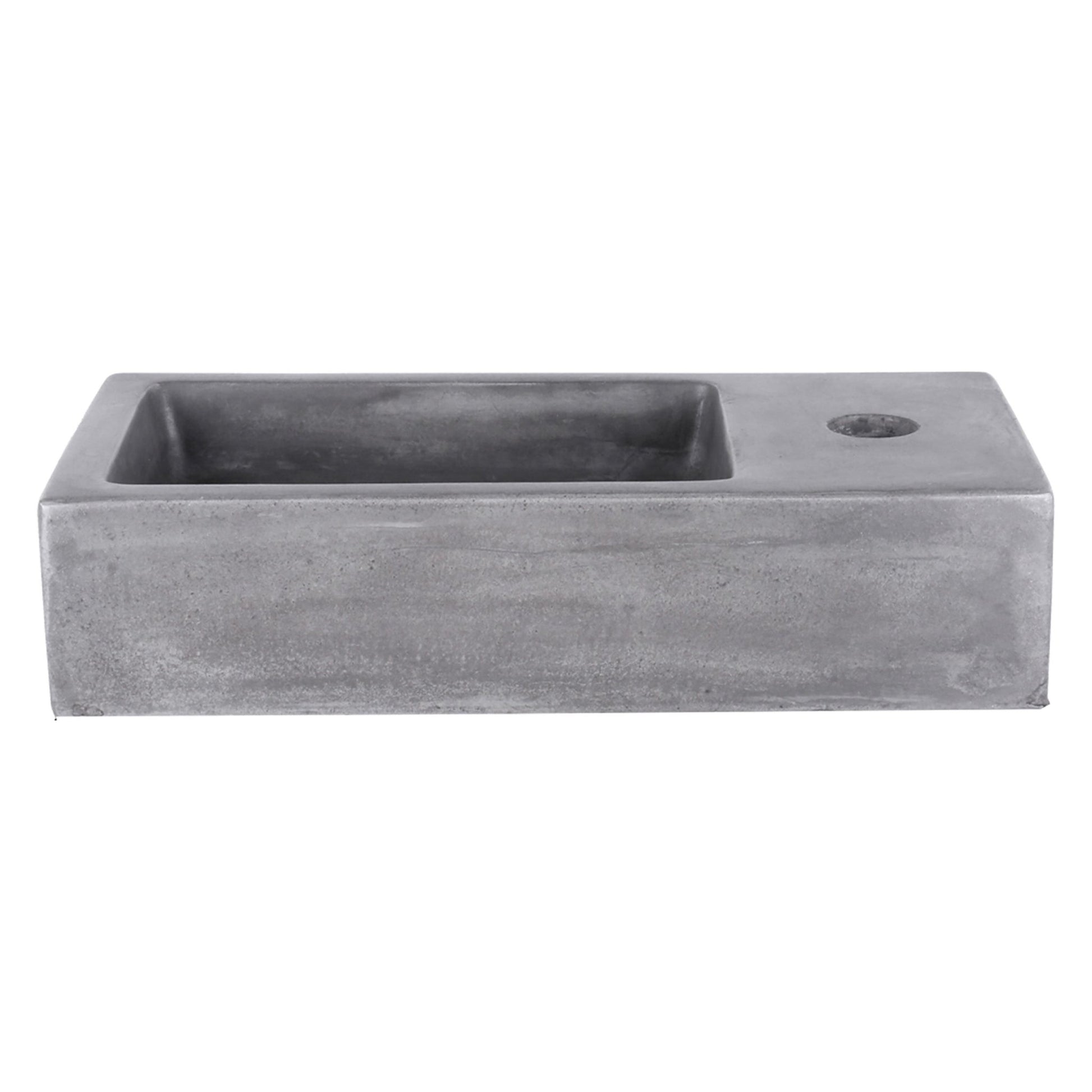 Differnz Ravo fontein beton - 38.5 x 18.5 x 9 cm - donkergrijs - Mozaiektegel.com